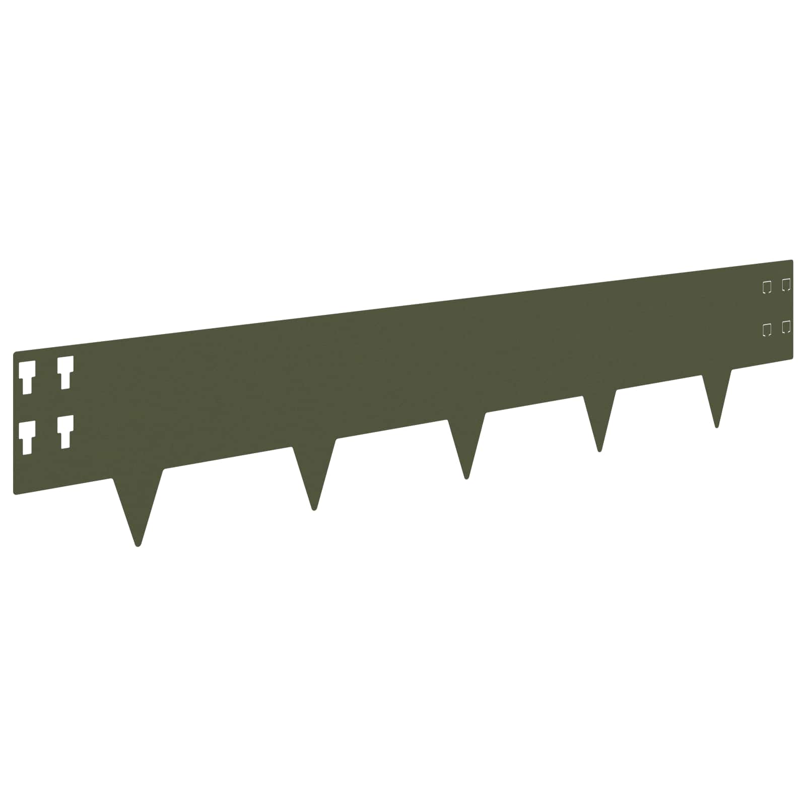 Nurmireunus 20 Pcs 100 X 20 Cm Teräs Oliivinvihreä