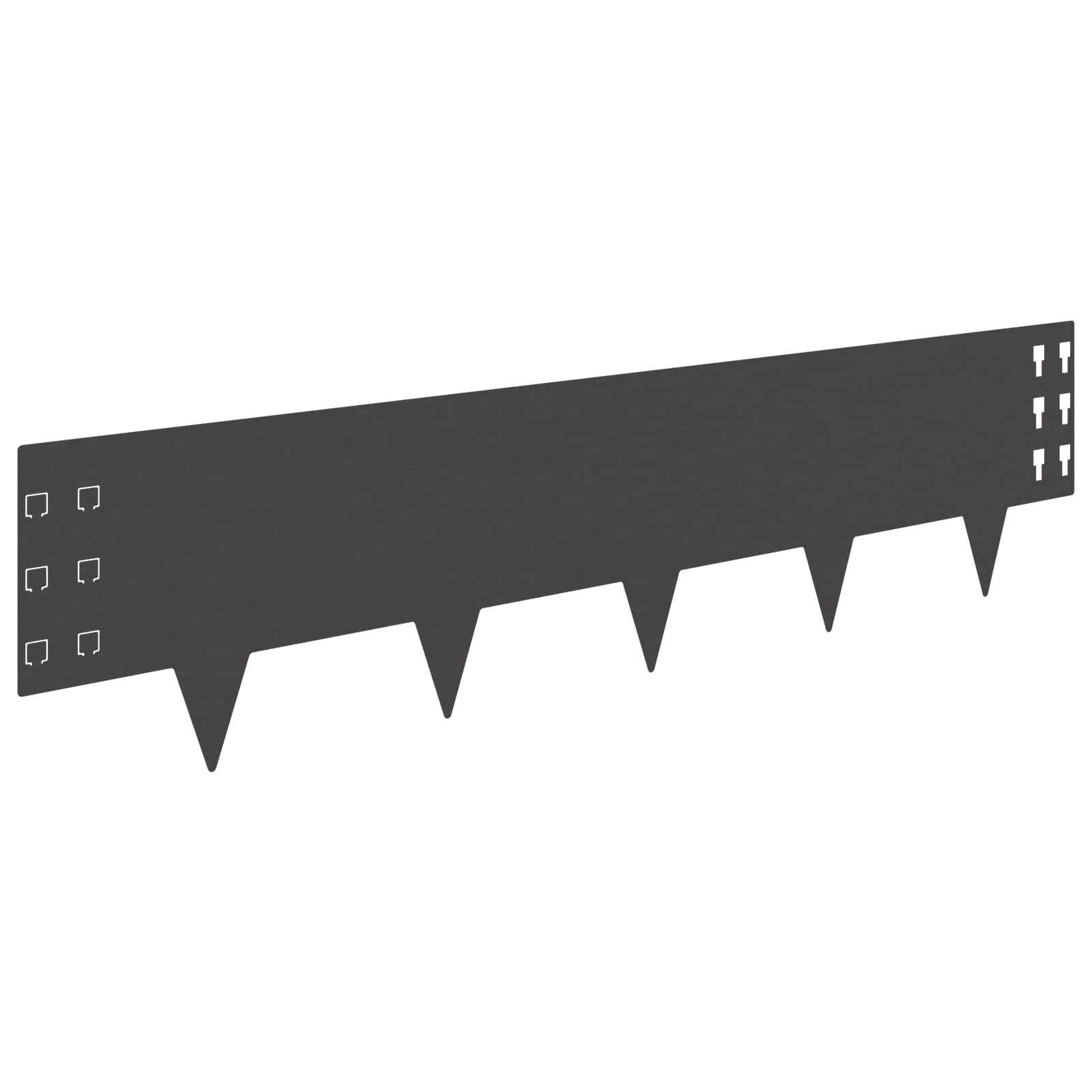 Nurmireunus 20 Pcs 100 X 25 Cm Teräs Musta