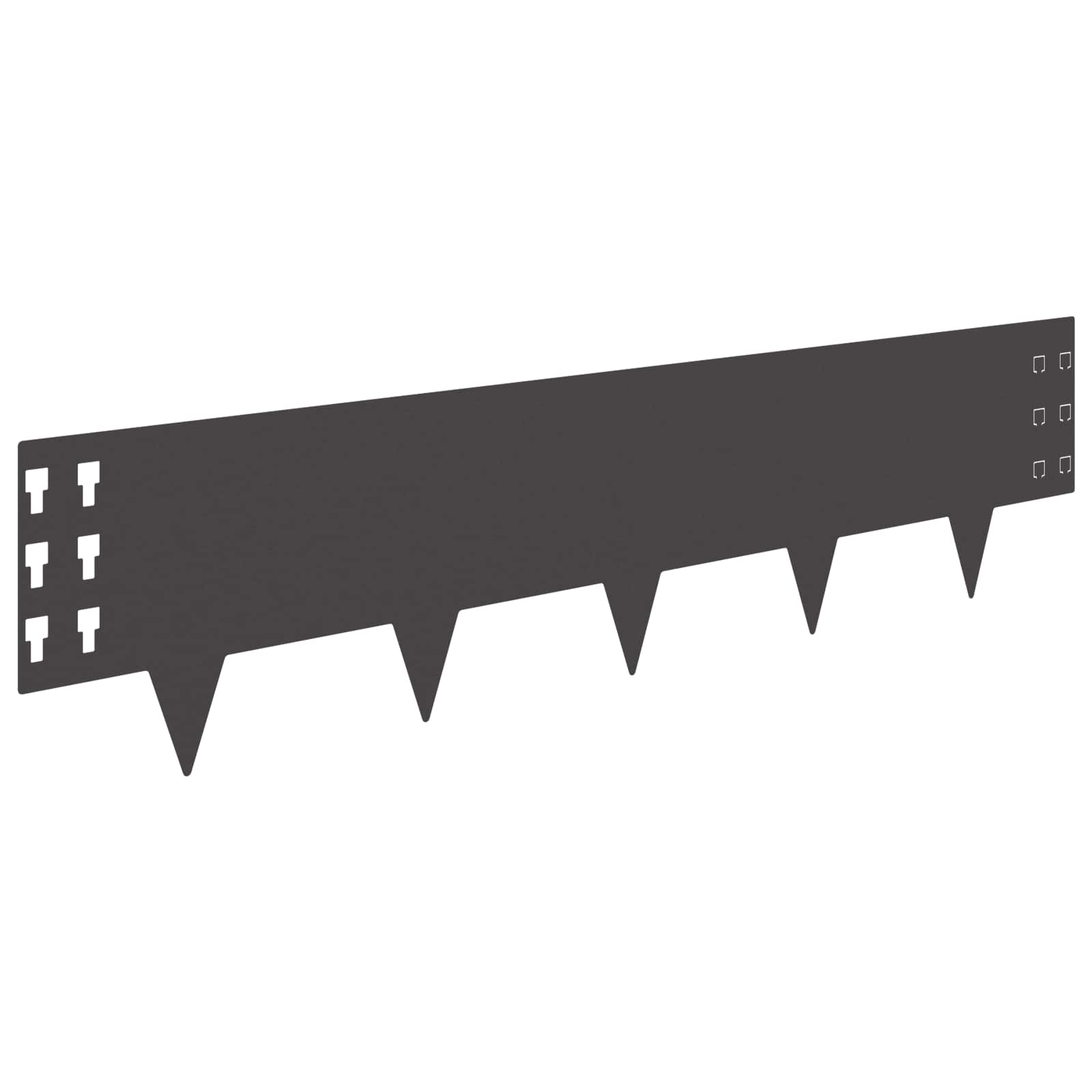 Nurmireunus 30 Pcs 100 X 25 Cm Teräs Musta