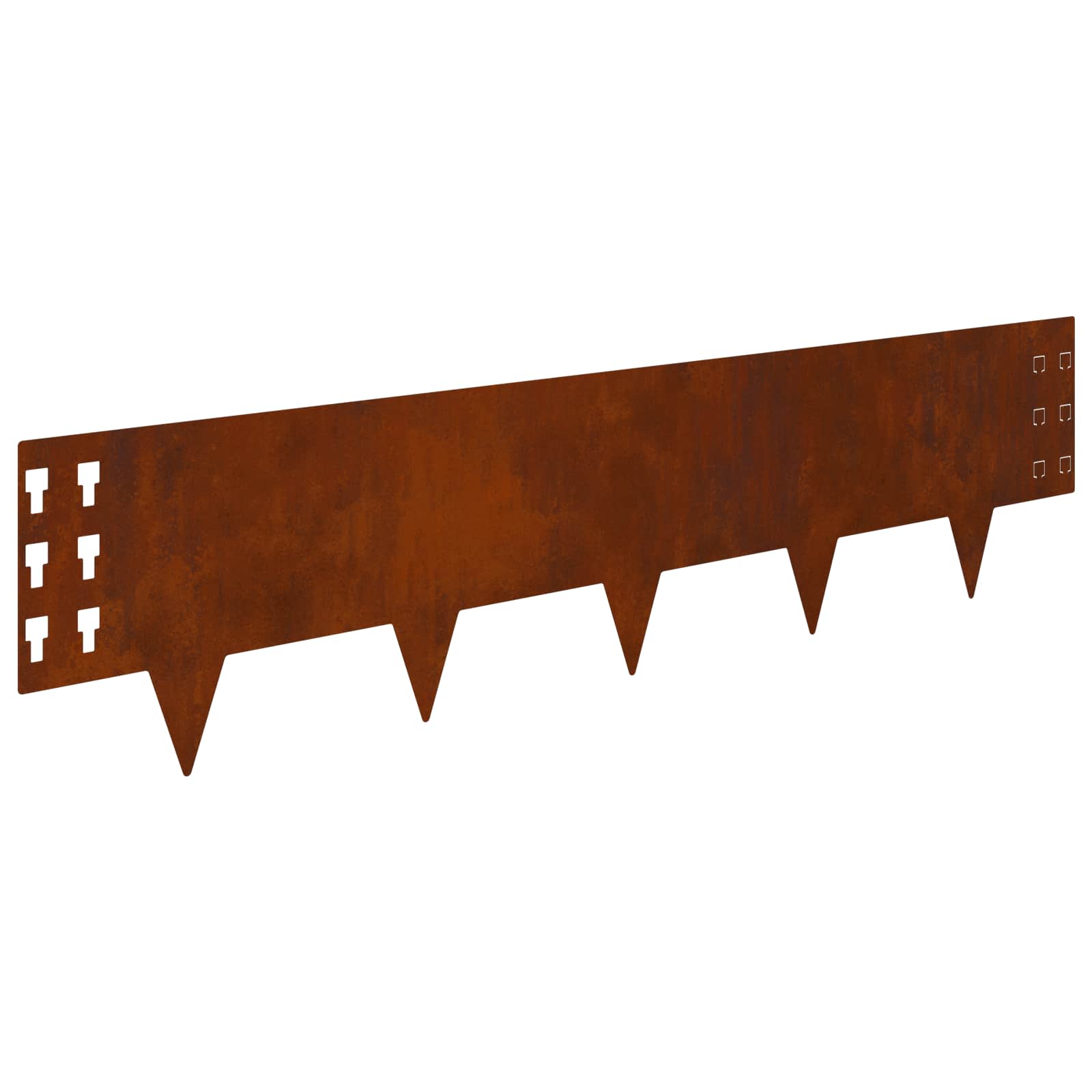 Nurmireunus 10 Pcs 100 X 25 Cm Teräs Ruosteinen