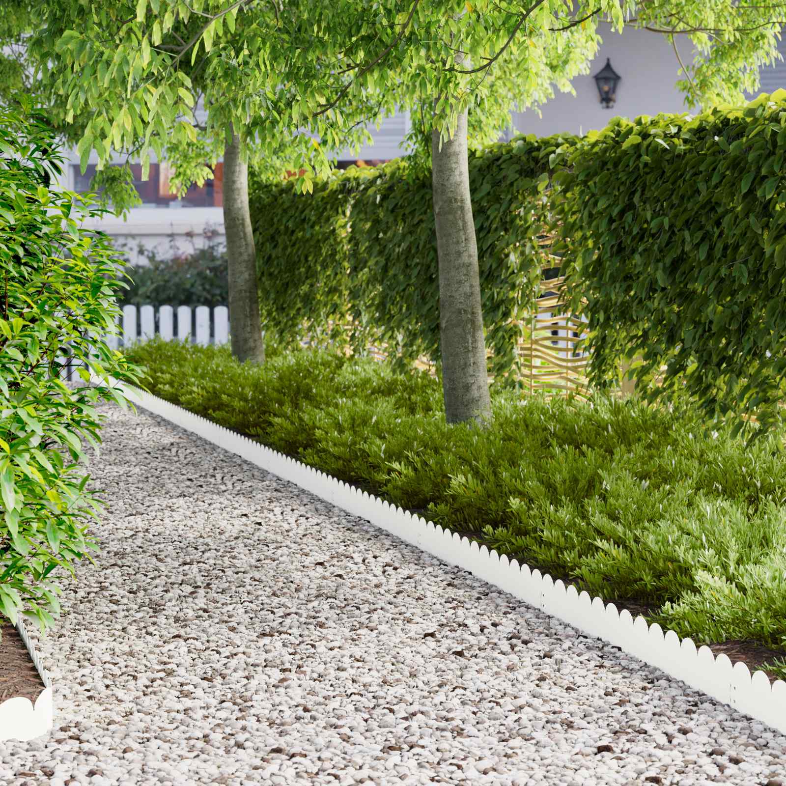 Nurmireunus 20 Pcs 103 X 15 Cm Teräs Valkoinen