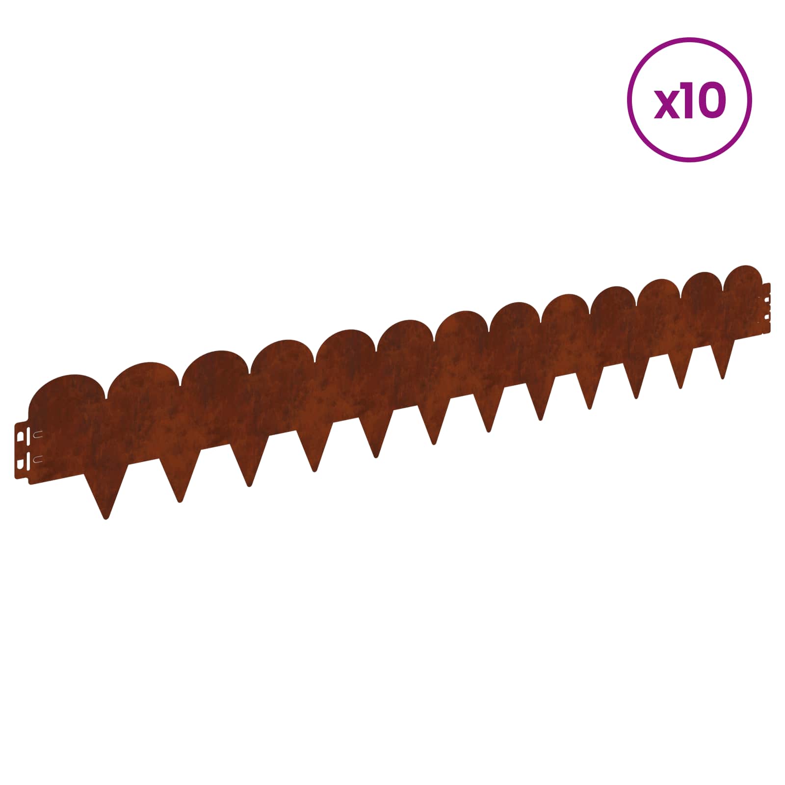 Nurmireunus 10 Pcs 103 X 15 Cm Teräs Ruosteinen