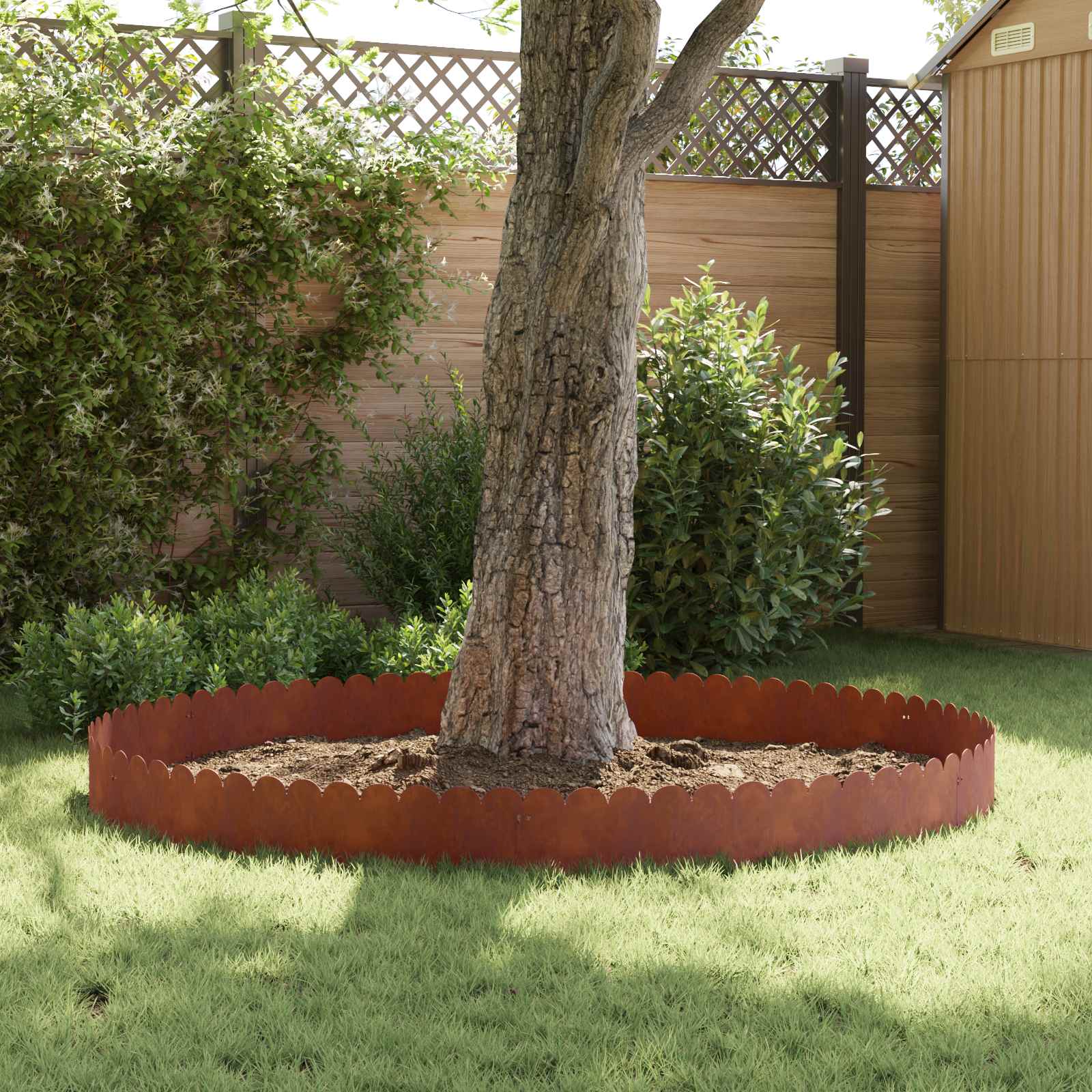 Nurmireunus 20 Pcs 103 X 25 Cm Teräs Ruosteinen