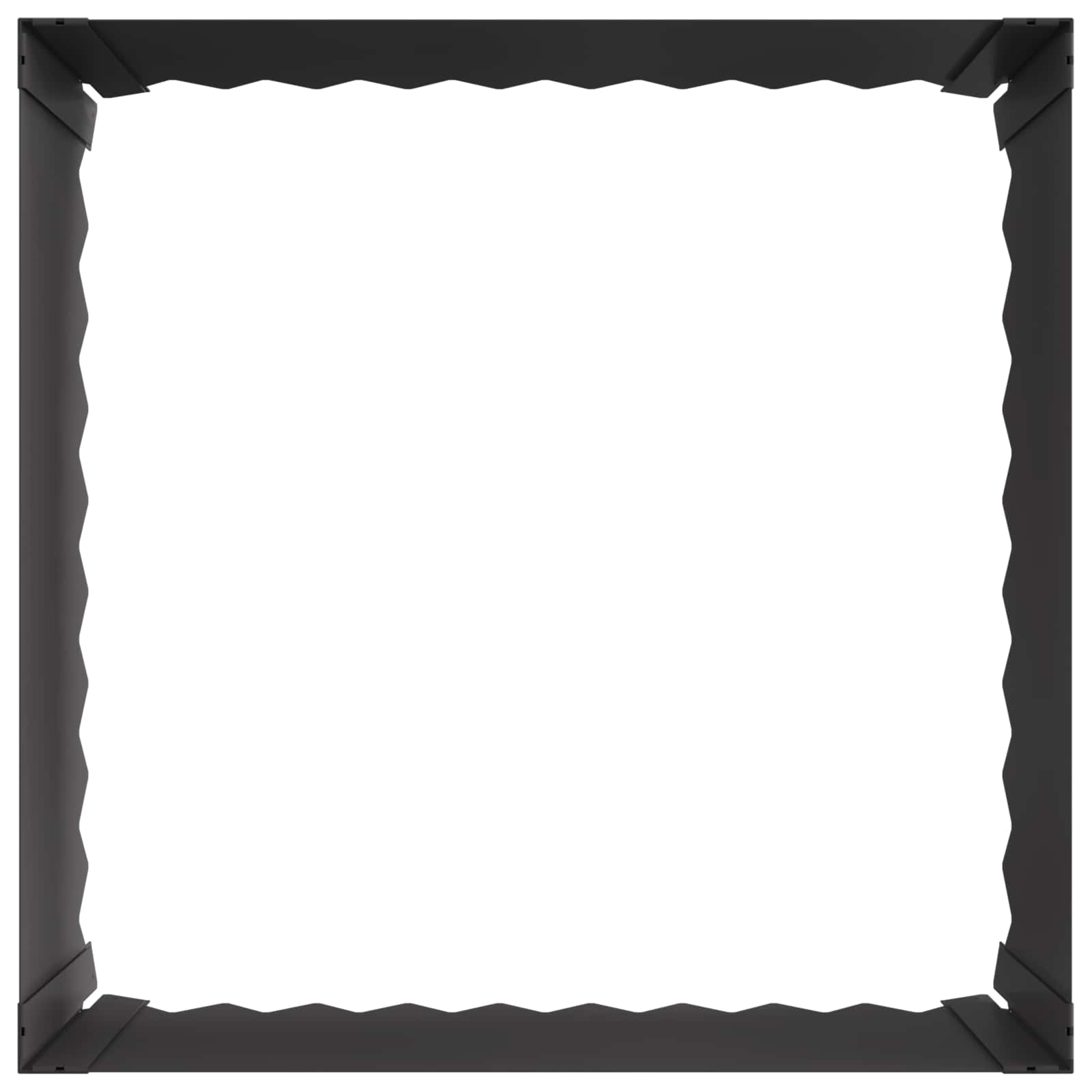 Nurmireunus 4 Pcs 60 X 60 X 35 Cm Teräs Musta