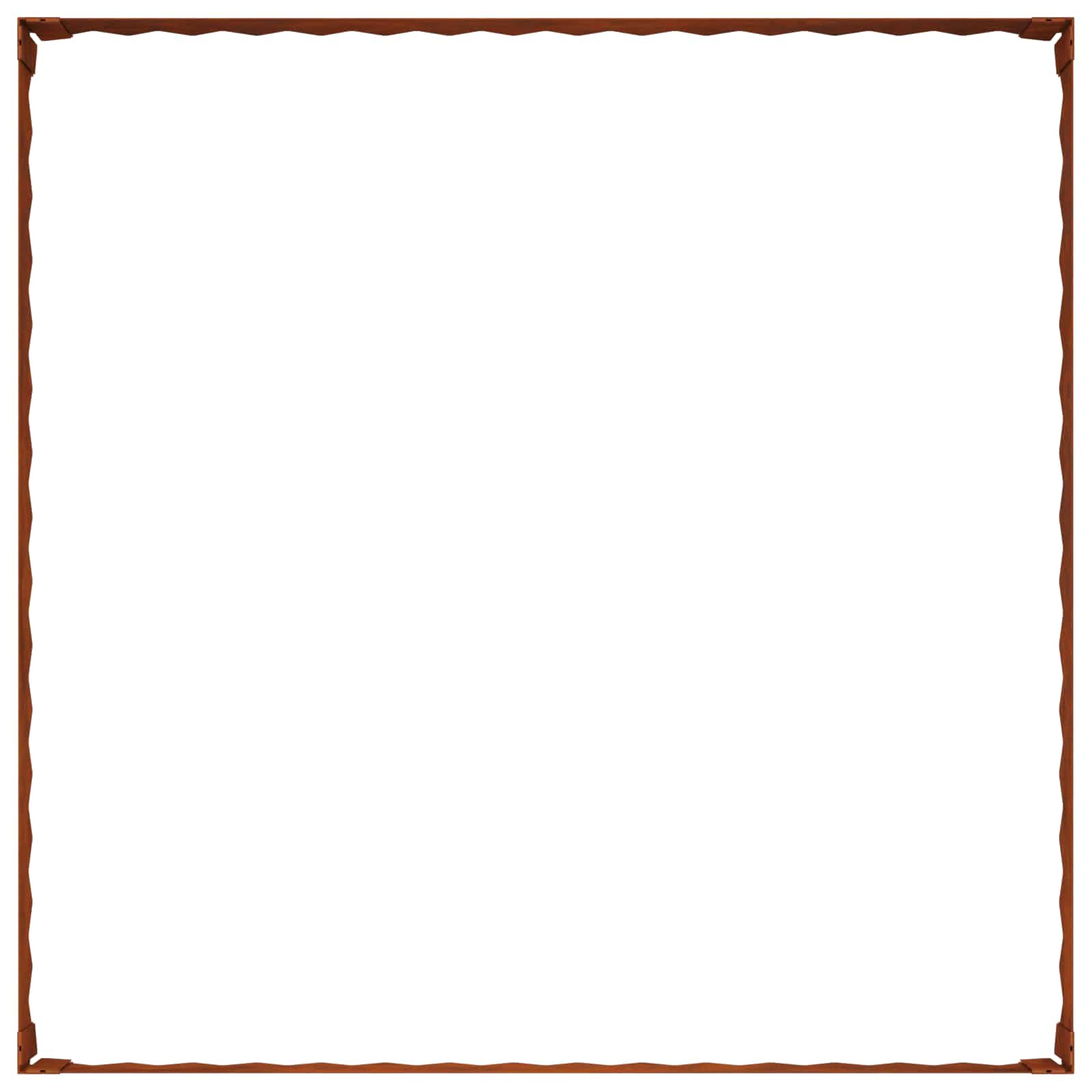 Nurmireunus 4 Pcs 100 X 100 X 20 Cm Teräs Ruosteinen