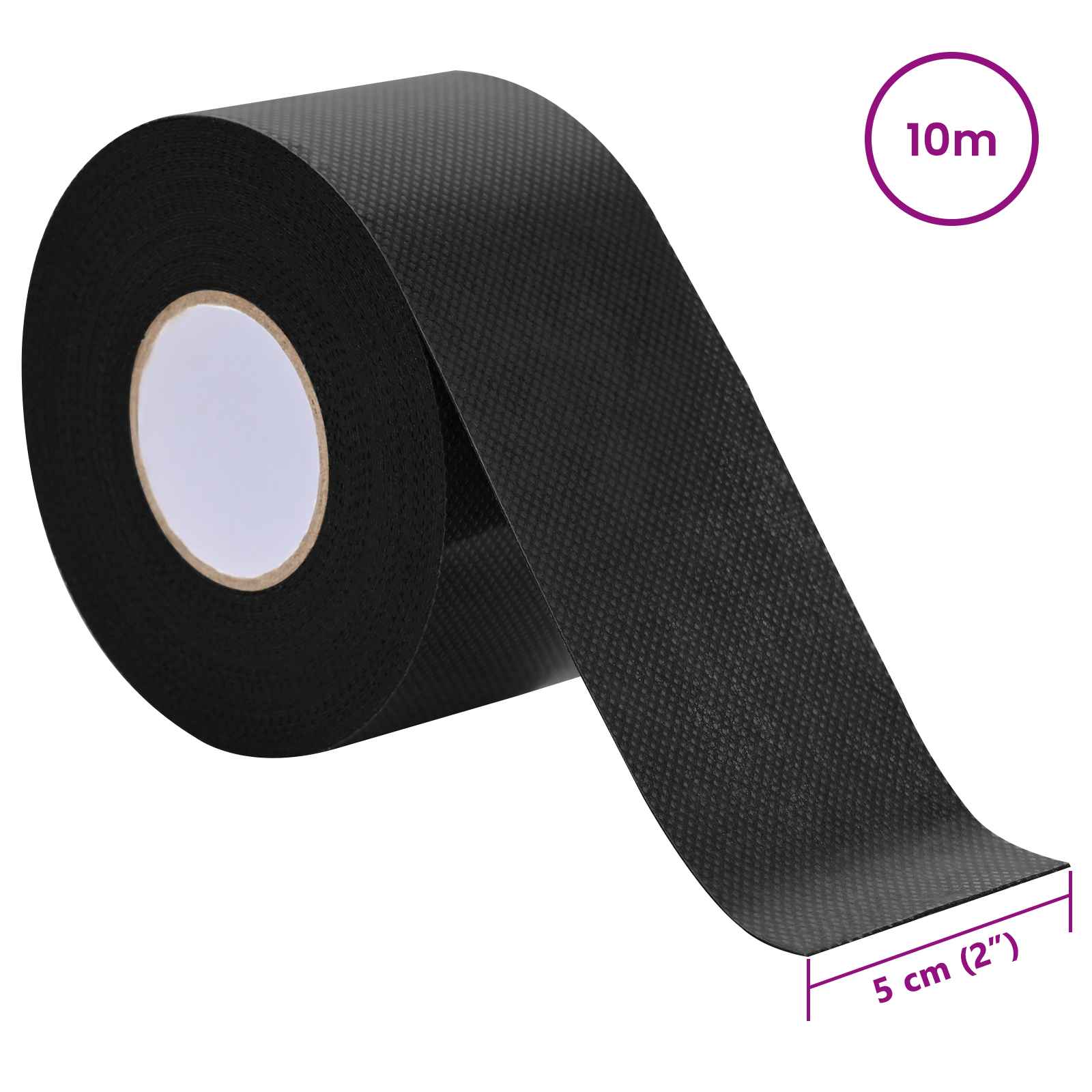 Tekonurmi Teippi Itsekiinnittyvänä Musta 5 Cm X 10 M