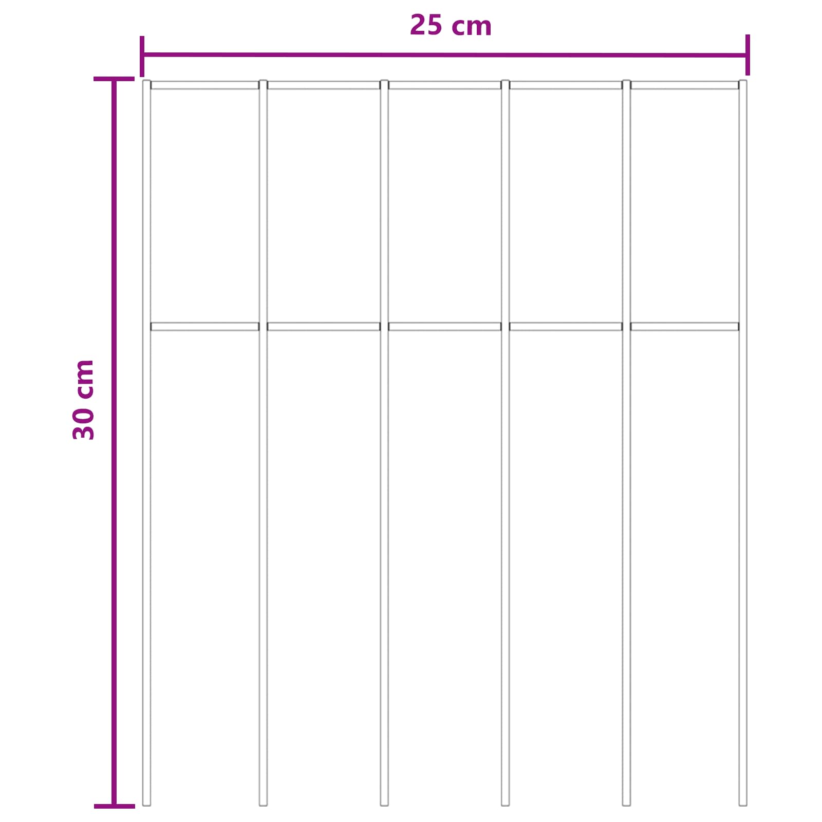 Puutarha-Aitapaneeli 12 Pcs Galvanoitu Teräs Hopea