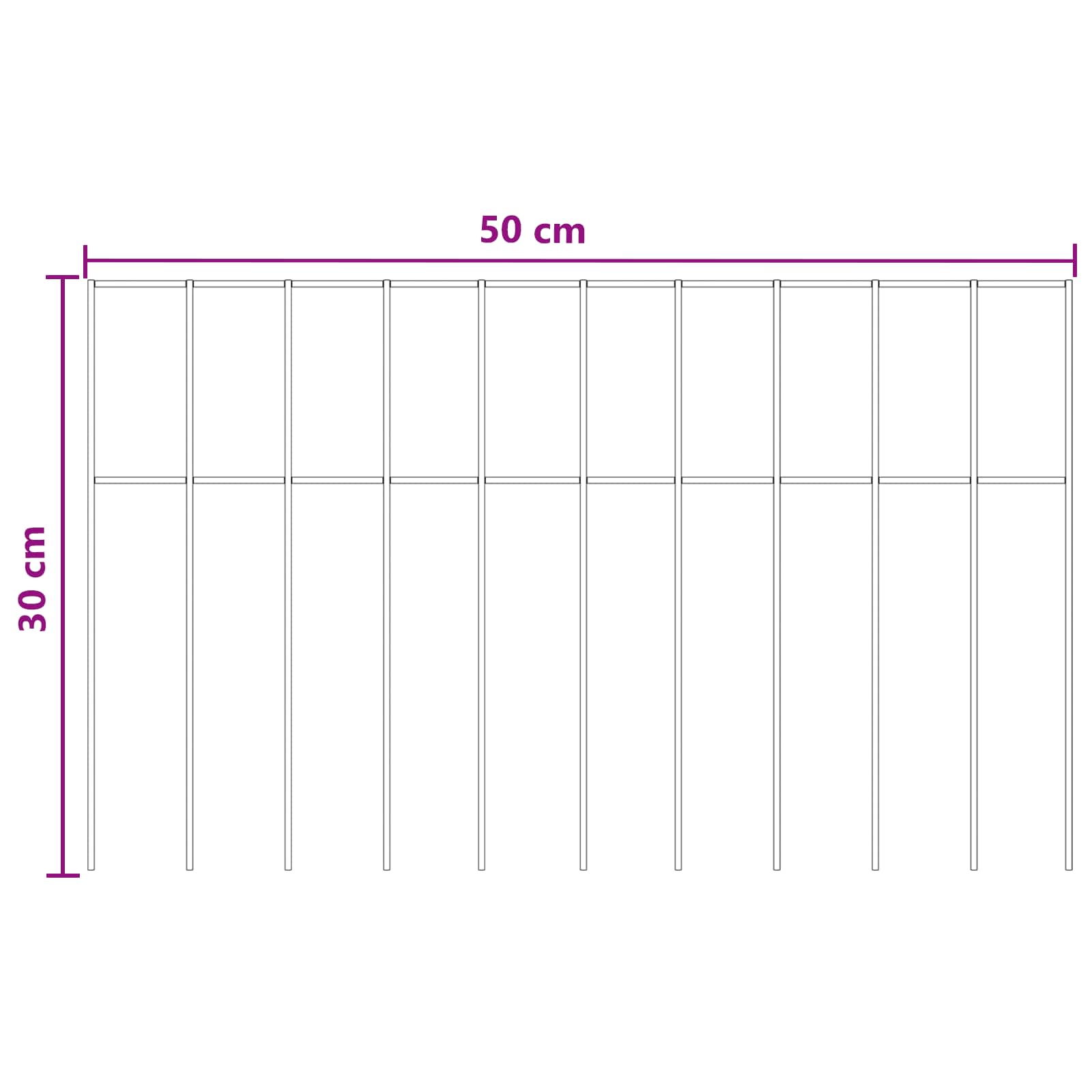 Puutarha-Aitapaneeli 24 Pcs Galvanoitu Teräs Hopea