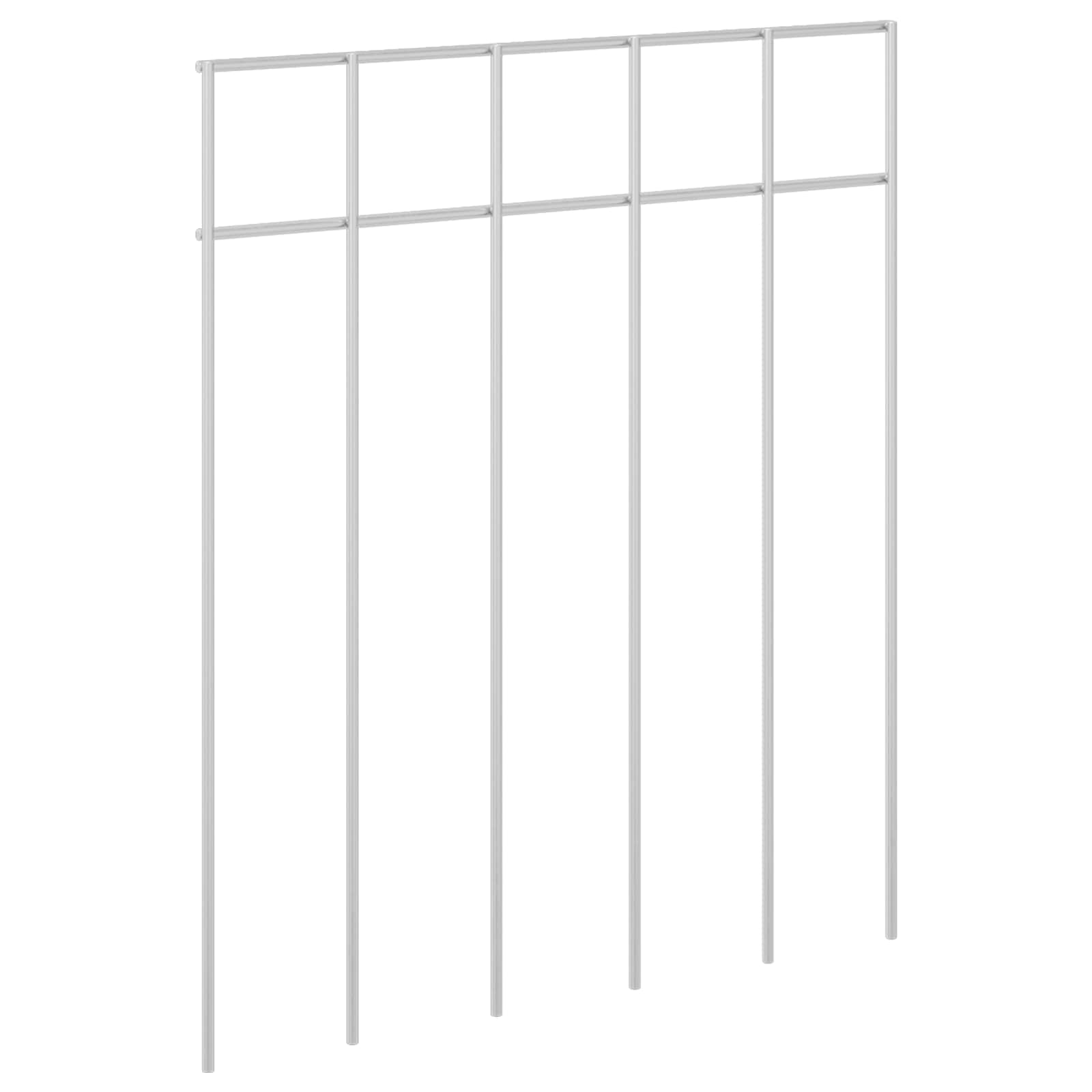 Puutarha-Aitapaneeli 48 Pcs Galvanoitu Teräs Hopea