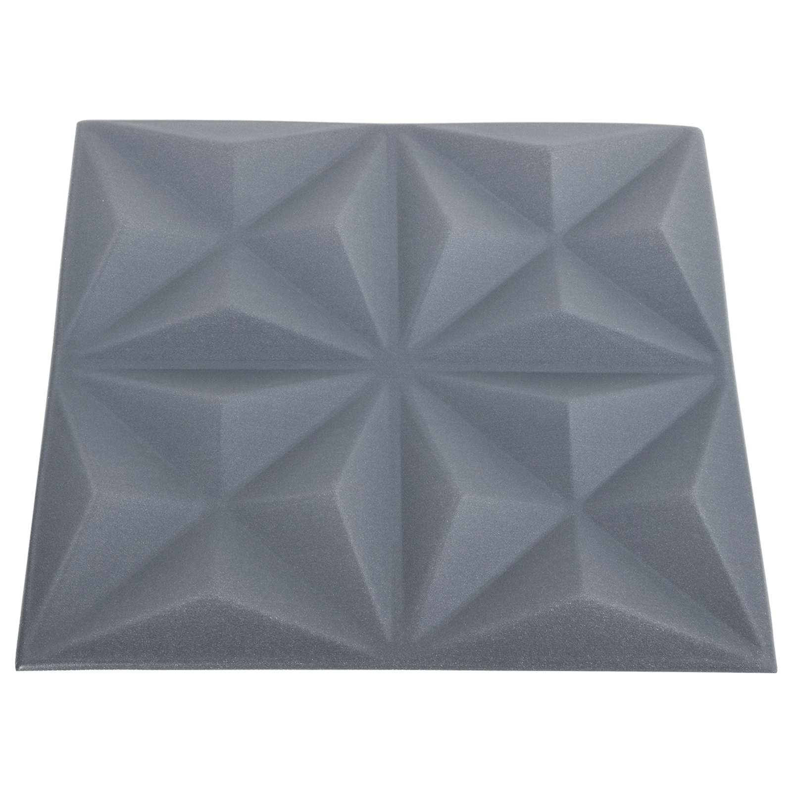 Seinäpaneelit 24 Pcs Origami Harmaa 50 X 50 Cm Xps Vaahdon