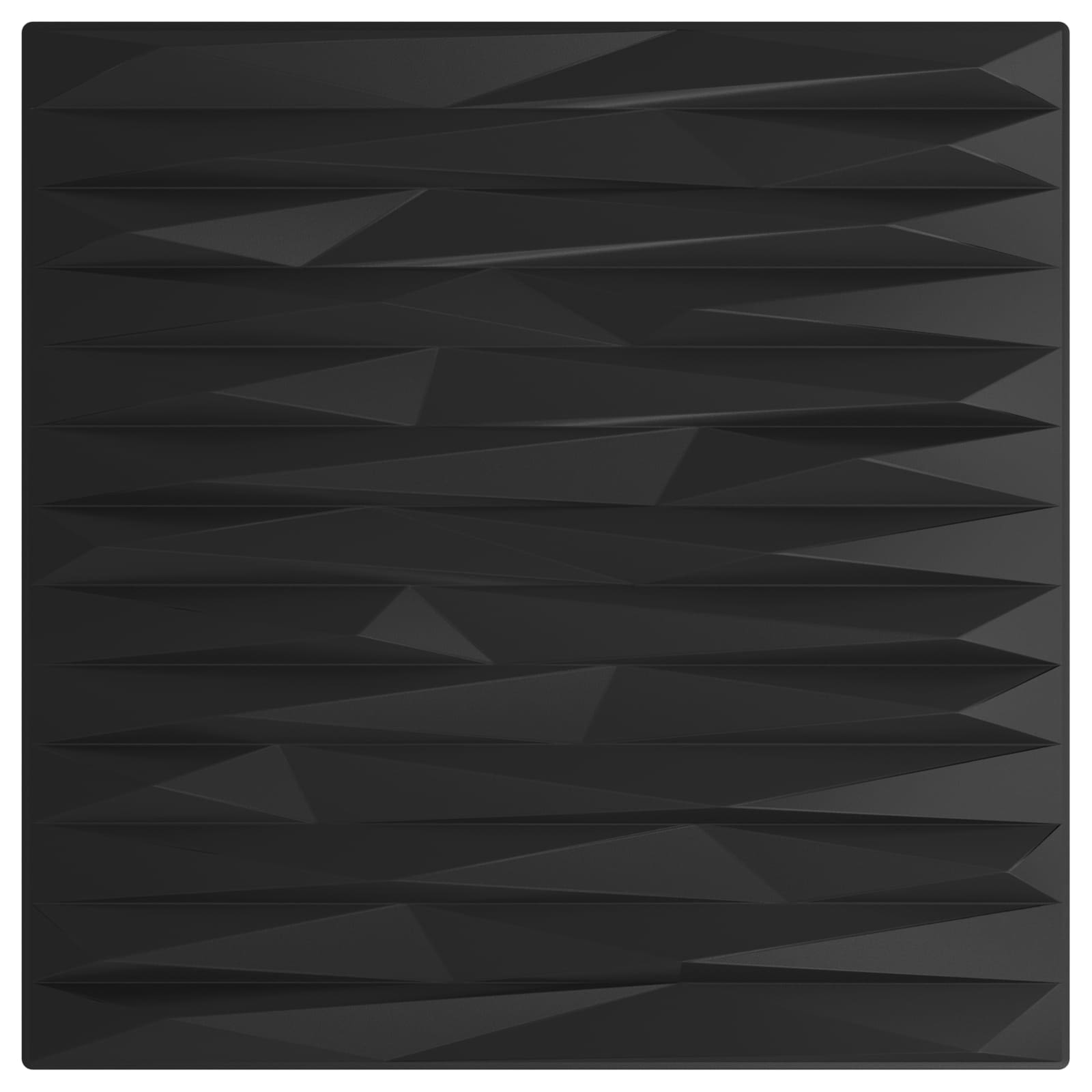Seinäpaneelit 24 Pcs Musta Kivi 50 X 50 Cm Xps Vaahdon