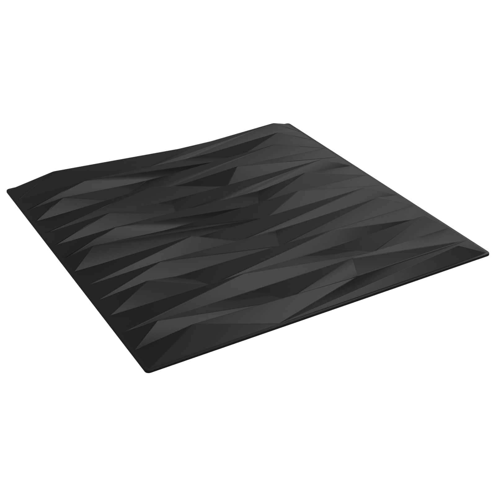 Seinäpaneelit 48 Pcs Musta Kivi 50 X 50 Cm Xps Vaahdon