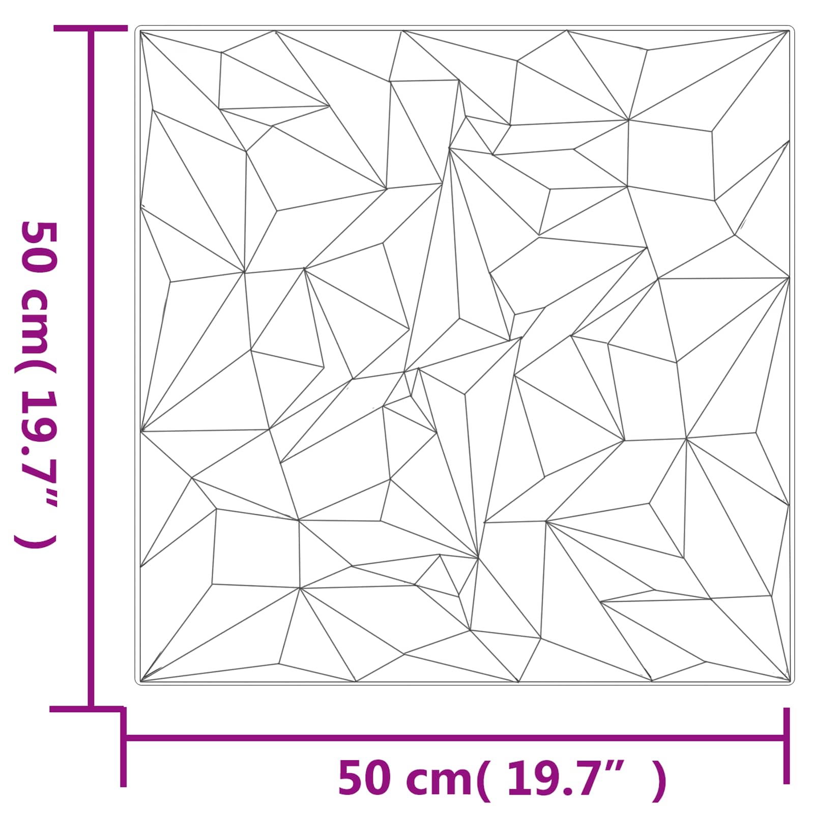 Seinäpaneelit 24 Pcs Valkoinen 50 X 50 Cm Xps Vaahdon