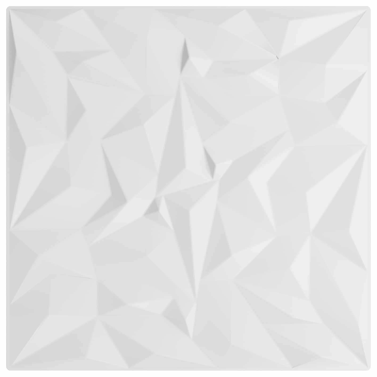 Seinäpaneelit 24 Pcs Valkoinen 50 X 50 Cm Xps Vaahdon