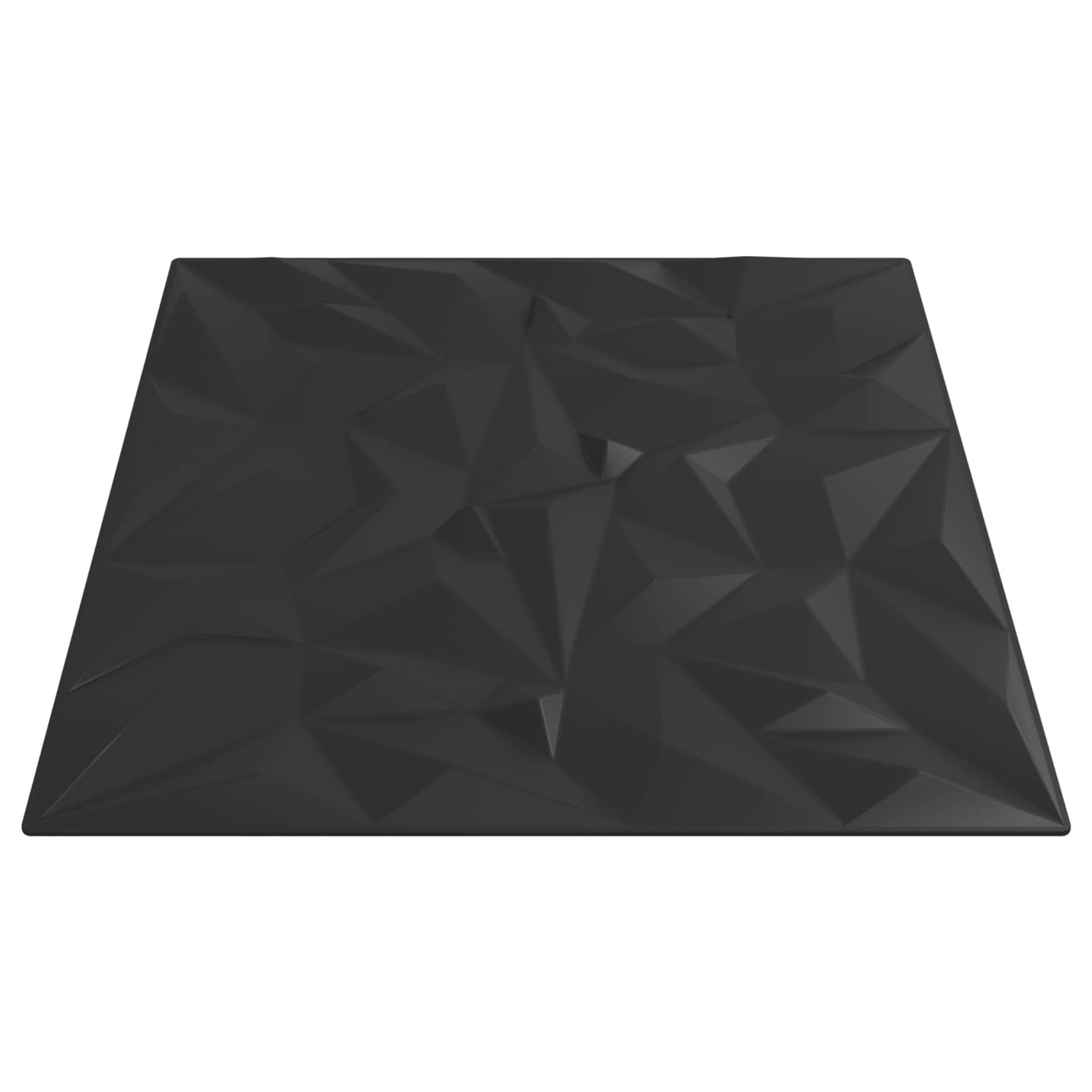 Seinäpaneelit 24 Pcs Musta 50 X 50 Cm Xps Vaahdon
