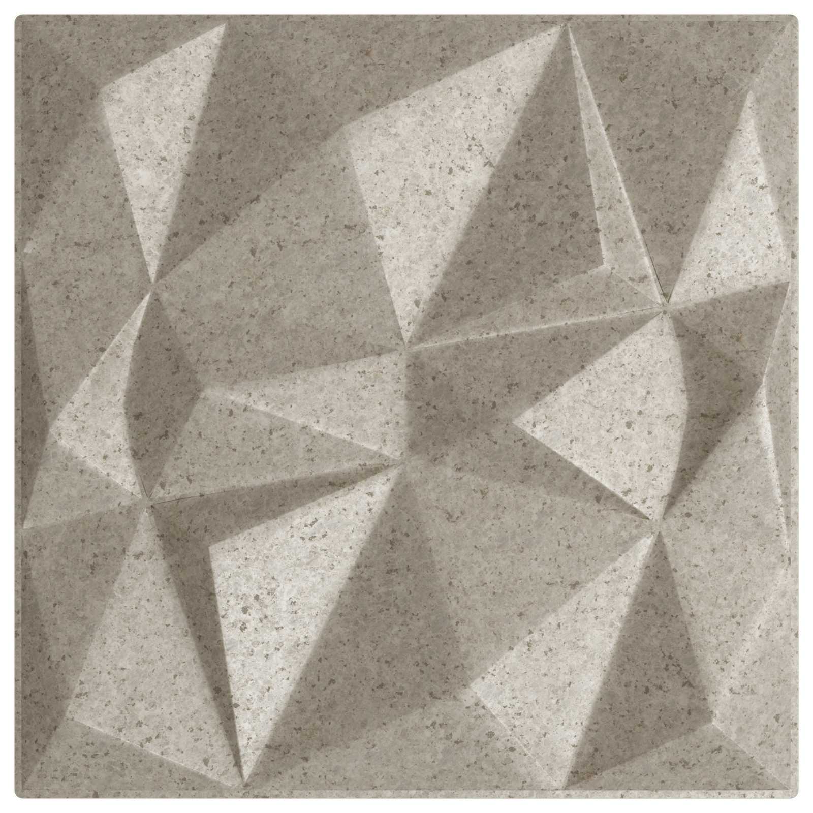 Seinäpaneelit 12 Pcs Timanttibetoni 50 X 50 Cm Xps Vaahdon