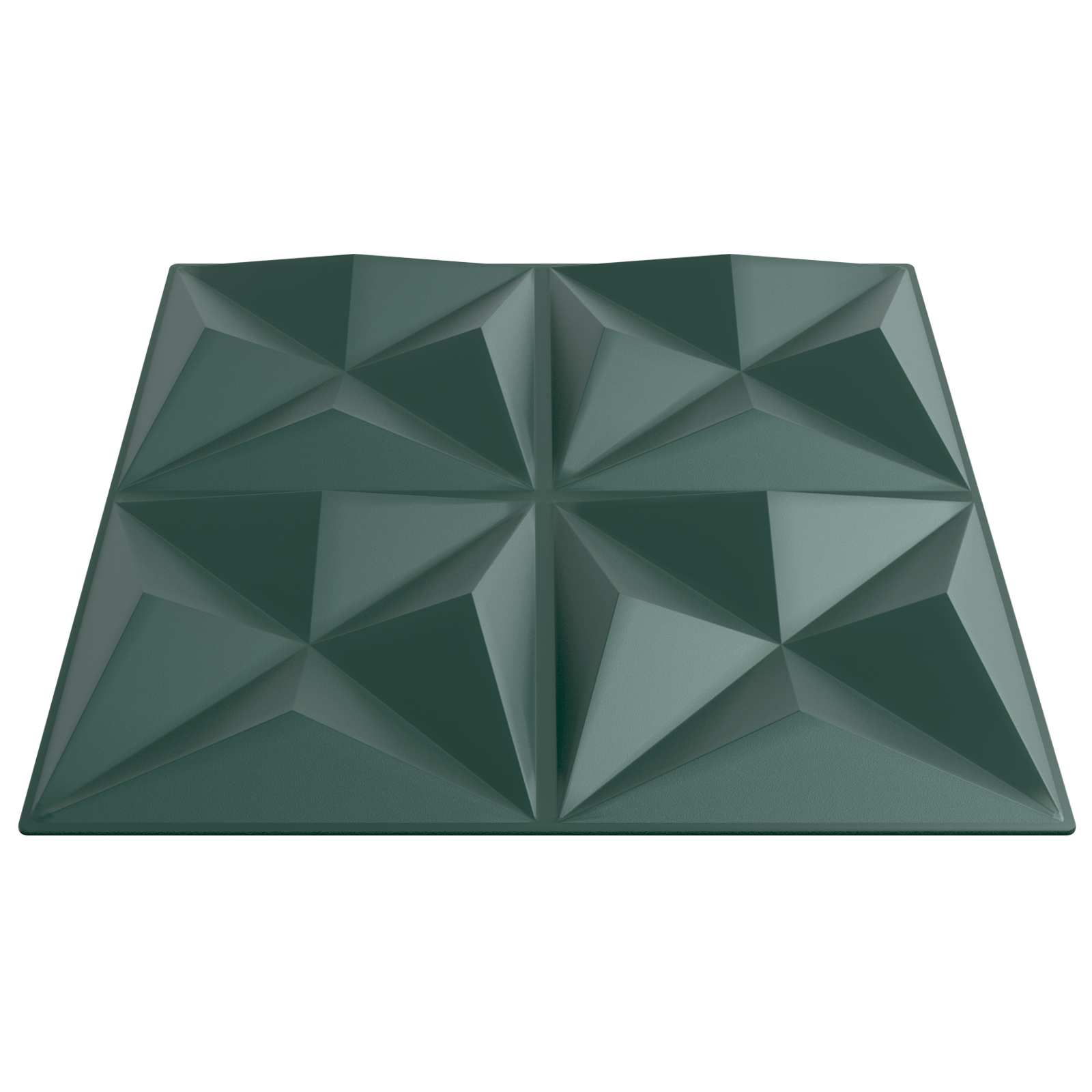 Seinäpaneelit 24 Pcs Origamivihreä 50 X 50 Cm Xps Vaahdon