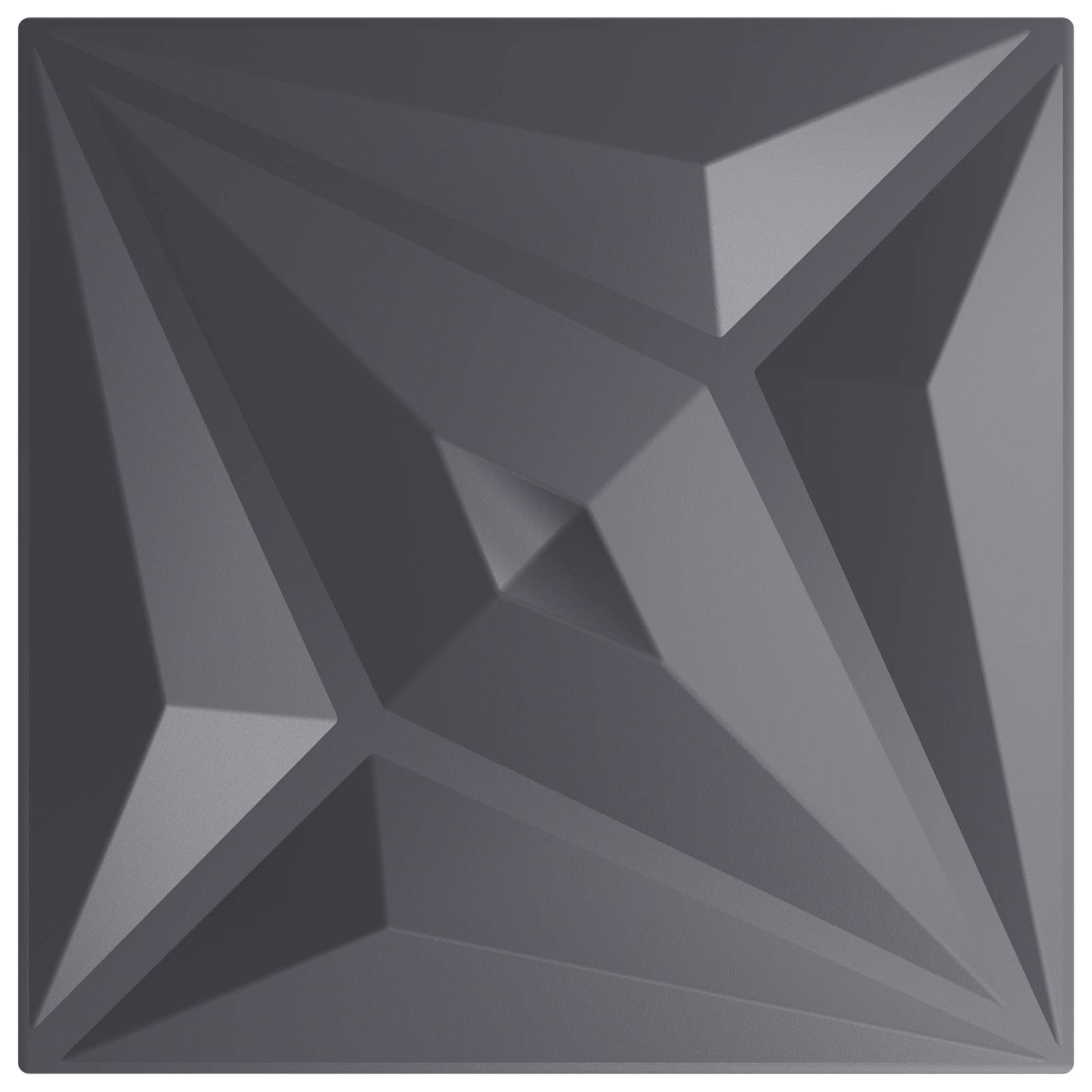 Seinäpaneelit Tähti 48 Pcs Tähtiharmaa 50 X 50 Cm Xps Vaahdon