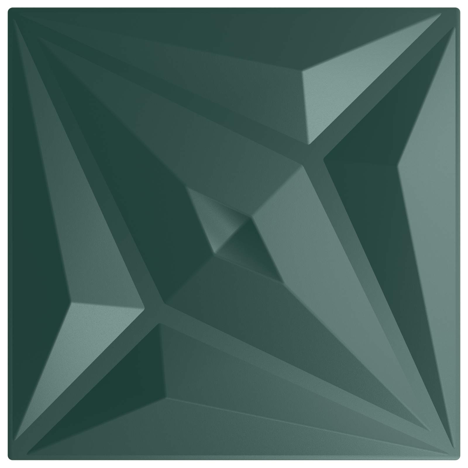 Seinäpaneelit Tähti 48 Pcs Tähtivihreä 50 X 50 Cm Xps Vaahdon