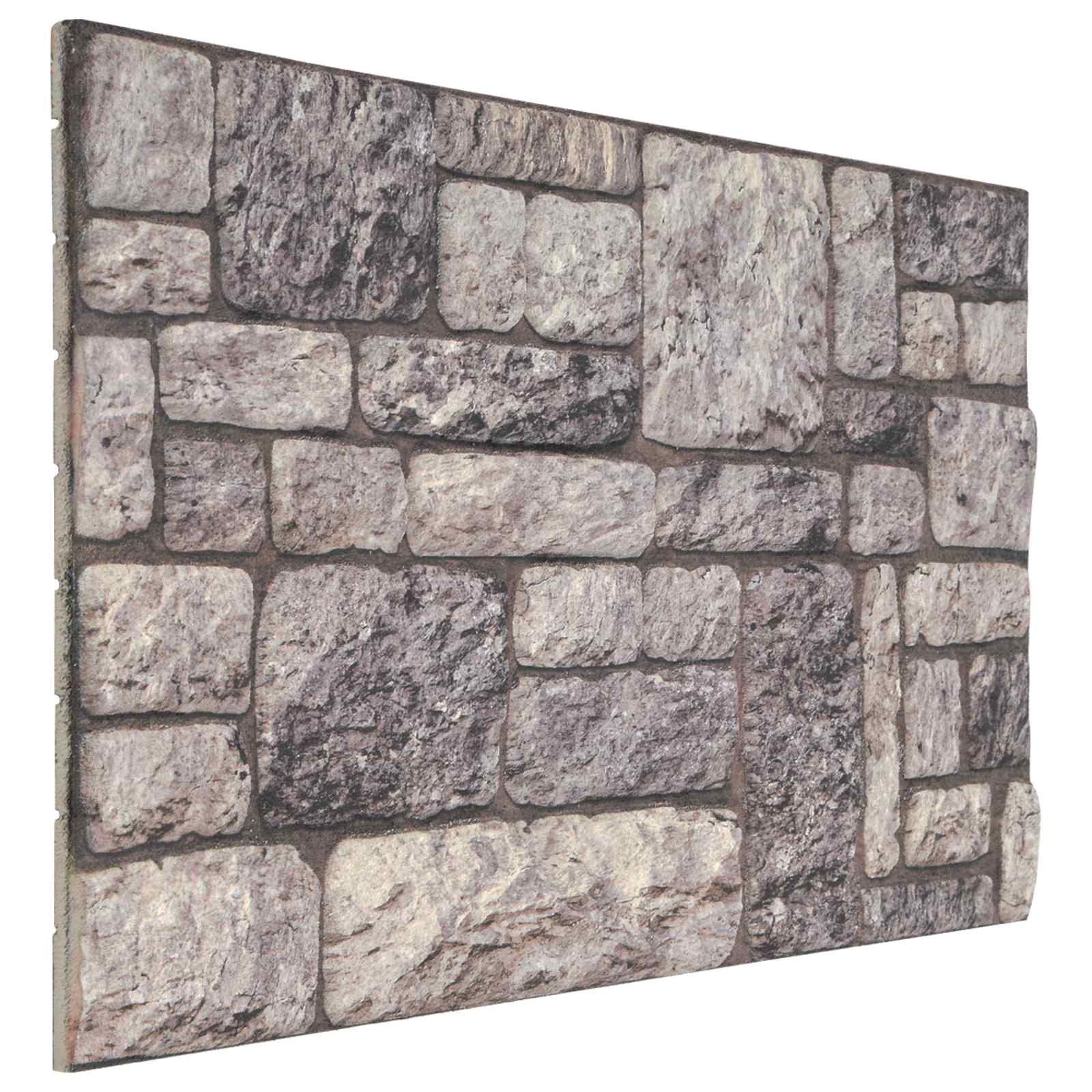 Seinäpaneelit 10 Pcs Harmaa Ja Valkoinen 100 X 50 Cm
