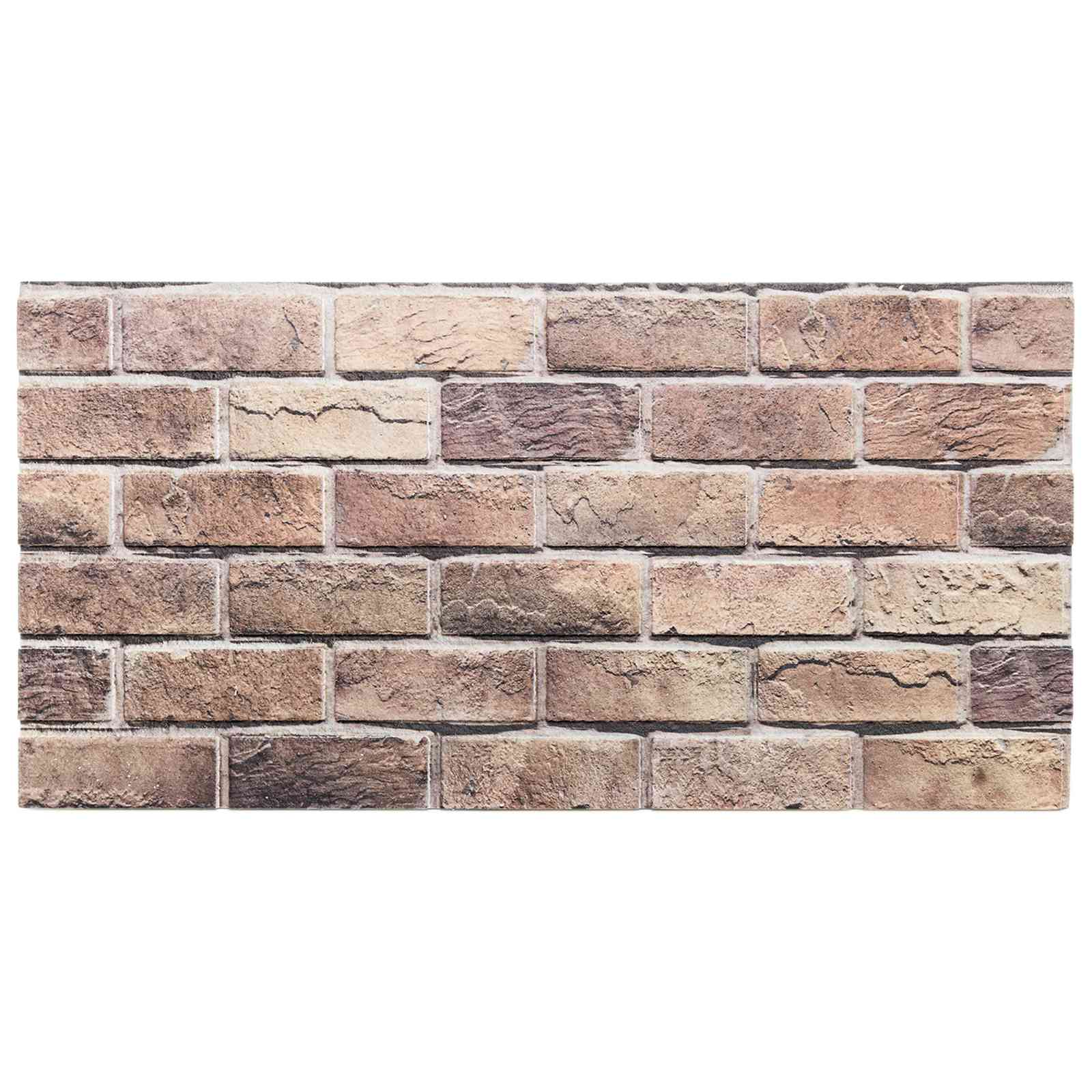 Seinäpaneelit 10 Pcs Ruskea Ja Harmaa 100 X 50 Cm