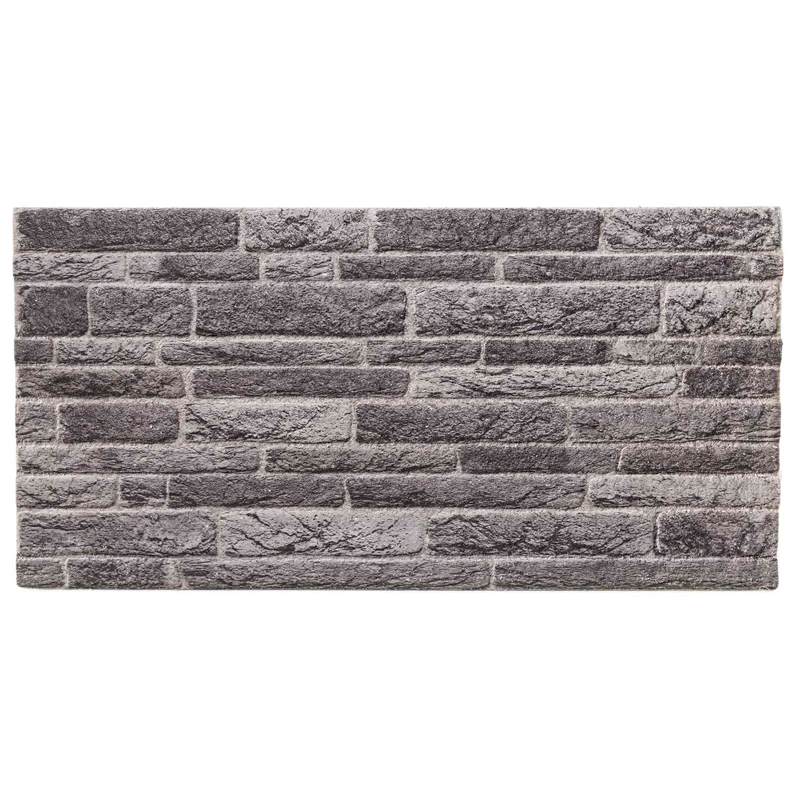 Seinäpaneelit 10 Pcs Antrasiitti 100 X 50 Cm Eps Vaahtomuovi