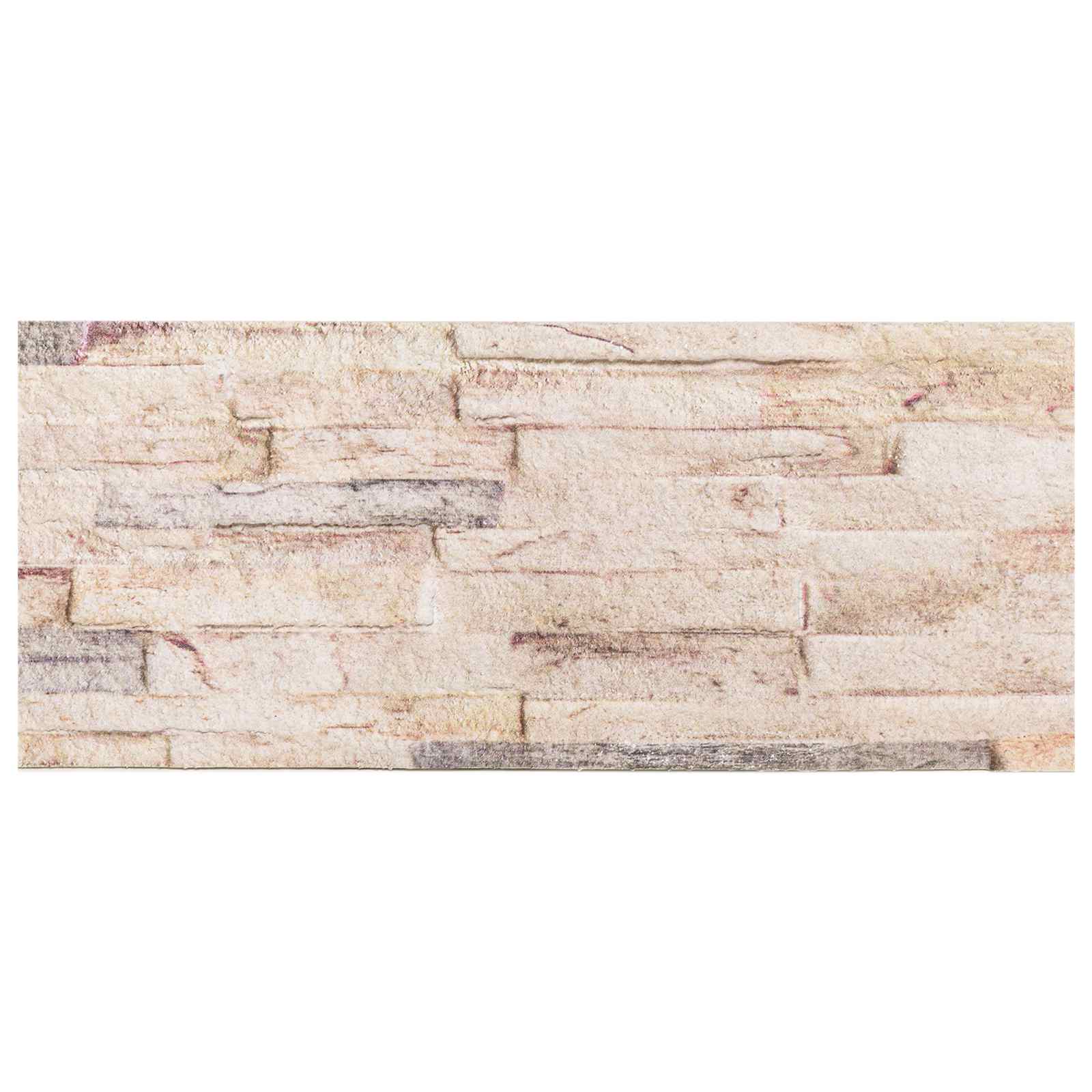 Seinäpaneelit 10 Pcs Valkoinen Ja Punainen 100 X 25 Cm