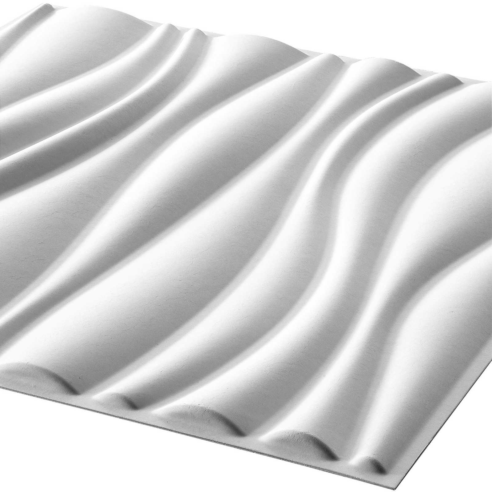 Seinäpaneelit 4 Pcs 50 X 50 Cm Valkoinen
