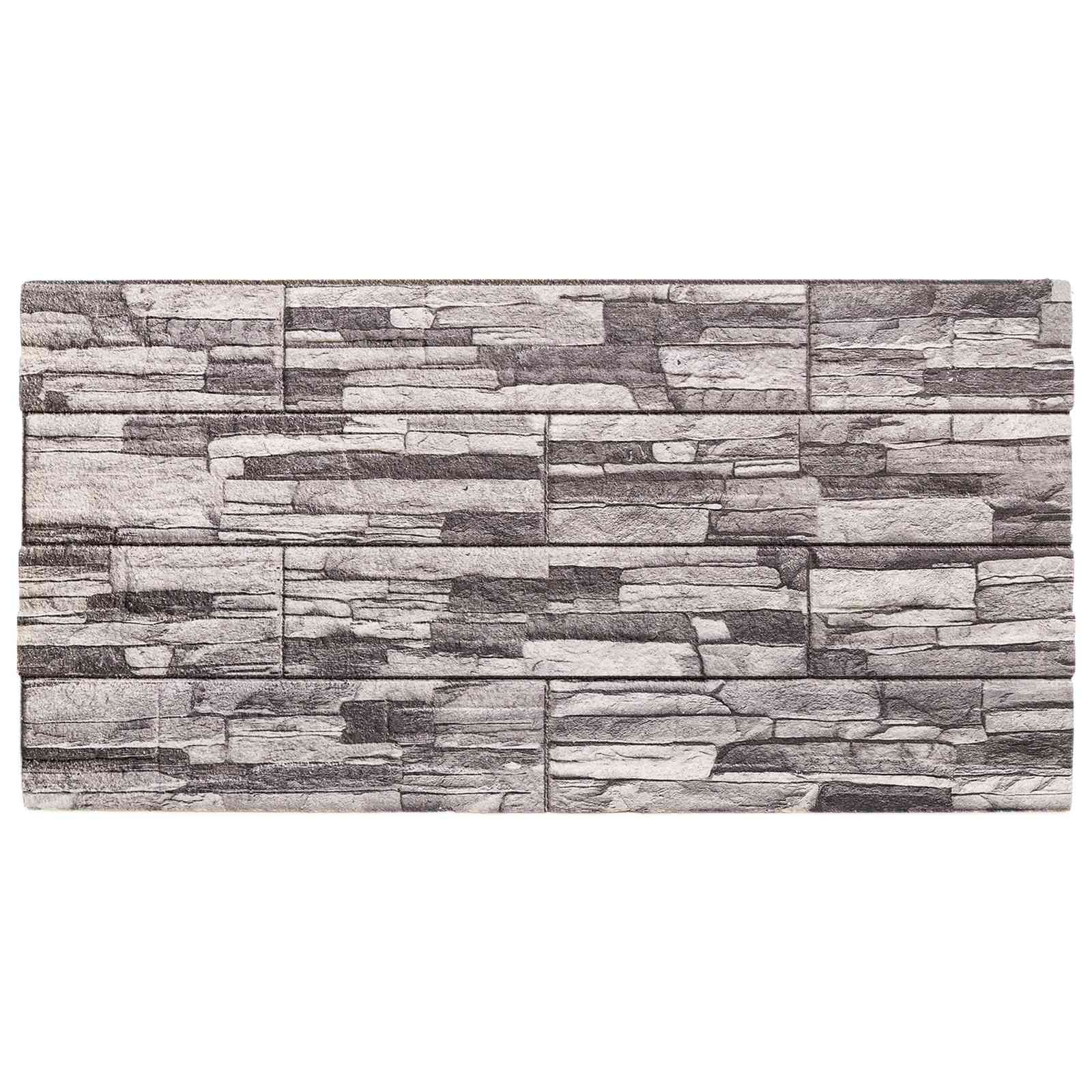 Seinäpaneelit 10 Pcs Tumma Harmaa Ja Vaalea Harmaa 100 X 50 Cm