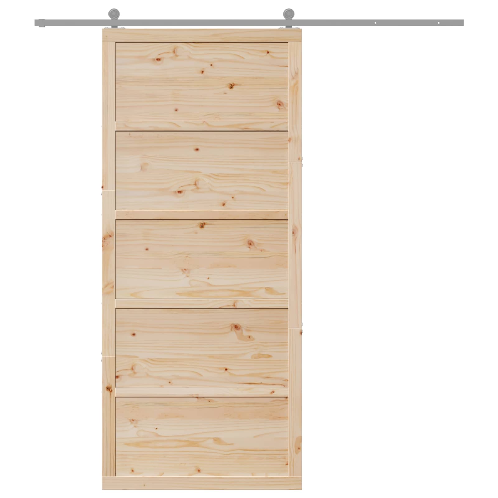 Ladon Ovi Luonnollinen 90 X 2,5 X 208 Cm Täysi Mänty