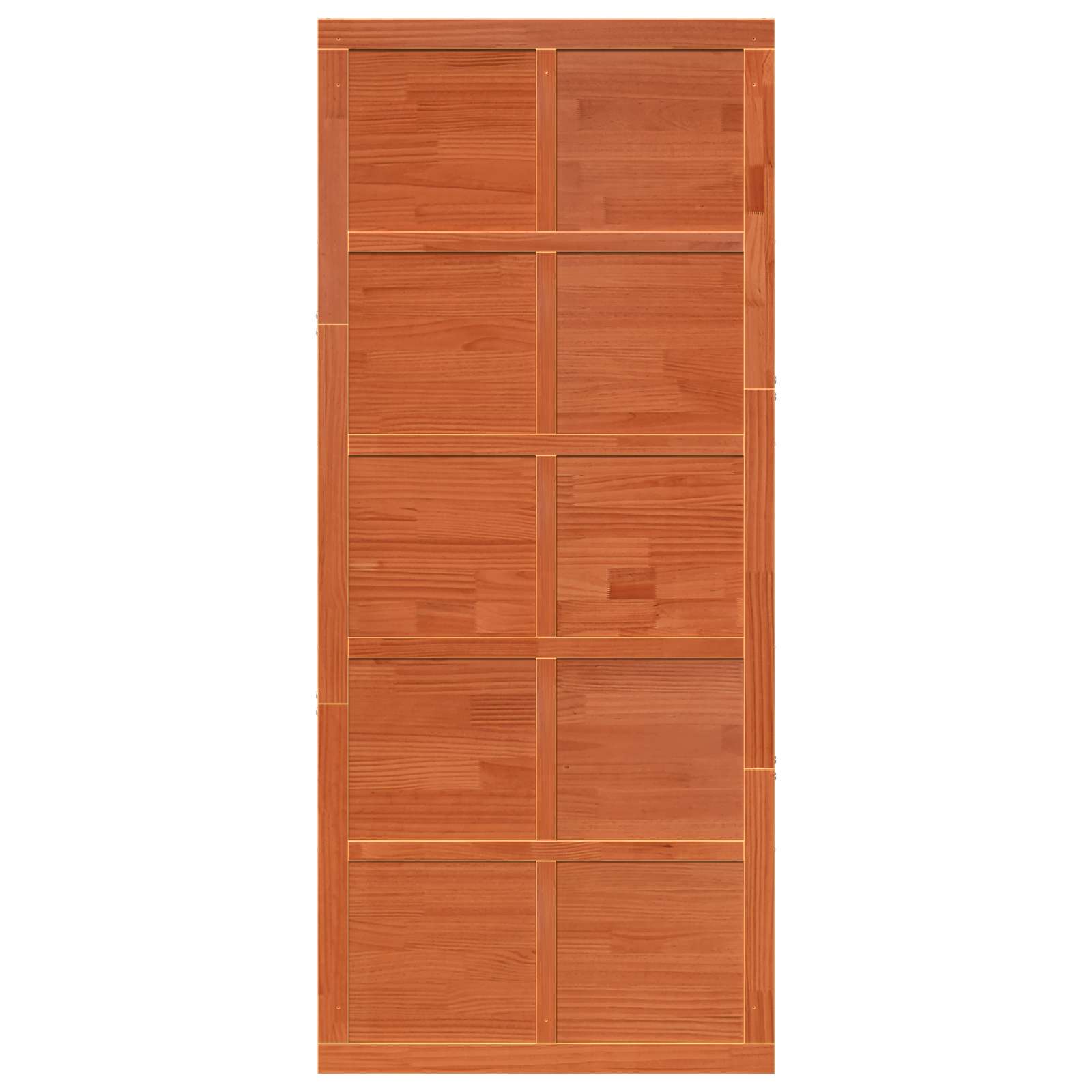 Ladon Ovi Vahanruskea 100 X 2,5 X 208 Cm Täysi Mänty