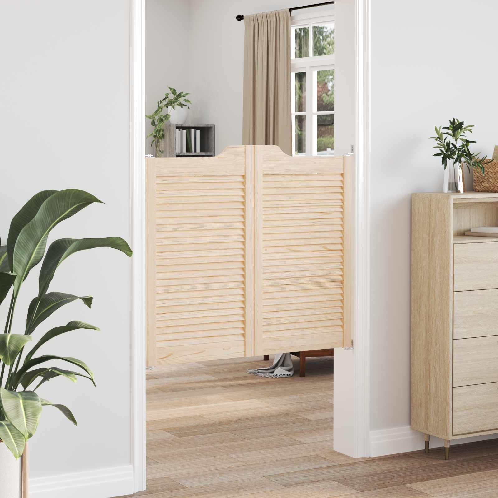 Kääntöovet Luonnollinen 90 X 50 Cm Täysi Mänty