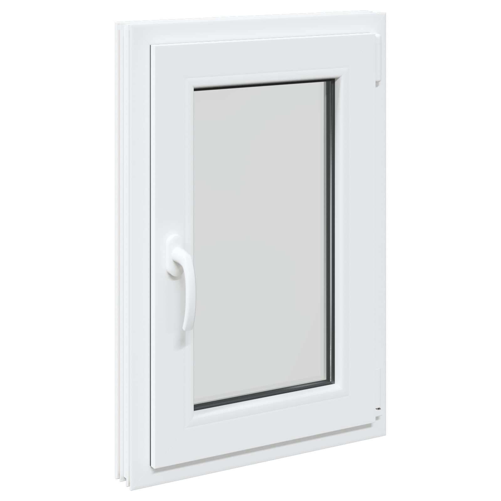 Kellari-Ikkuna Risor 50 X 75 Cm Pvc Ja Lasi Valkoinen