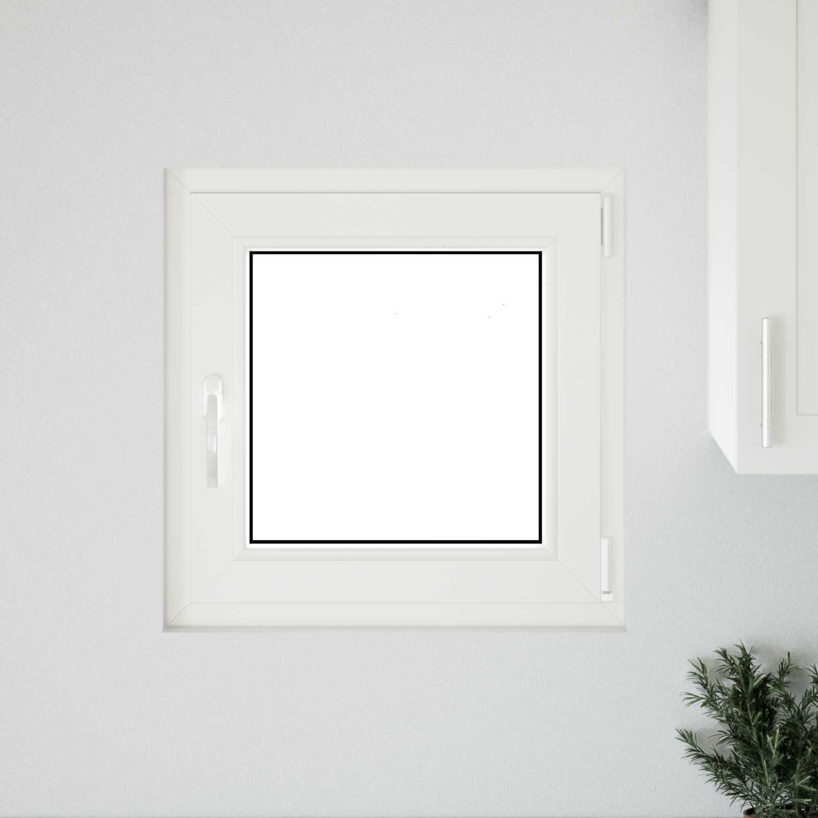 Kellari-Ikkuna Risor 60 X 60 Cm Pvc Ja Lasi Valkoinen