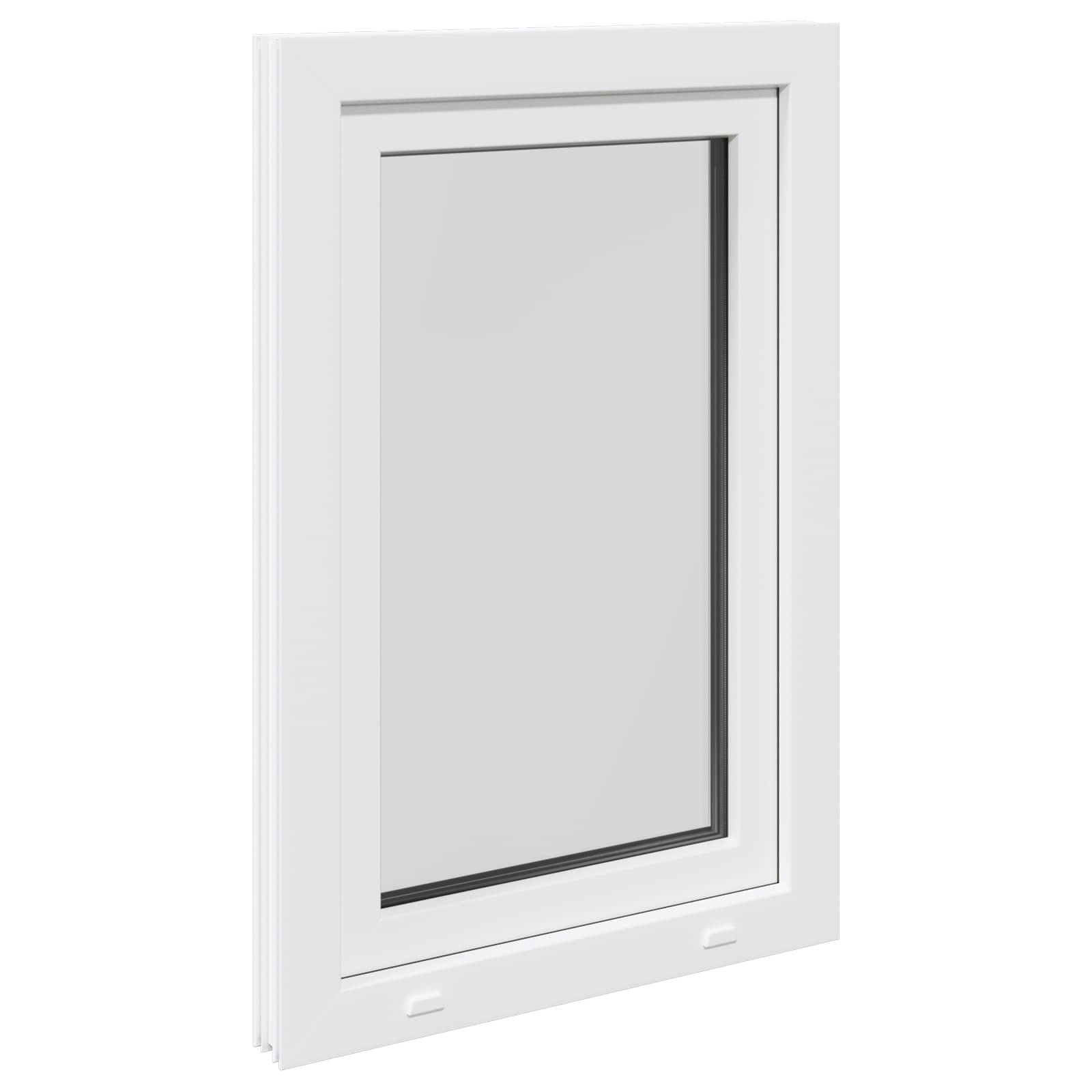 Kellari-Ikkuna Risor 60 X 90 Cm Pvc Ja Lasi Valkoinen