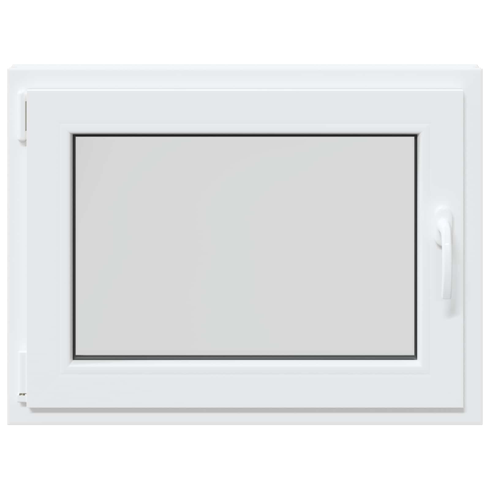 Kellari-Ikkuna Risor 80 X 50 Cm Pvc Ja Lasi Valkoinen