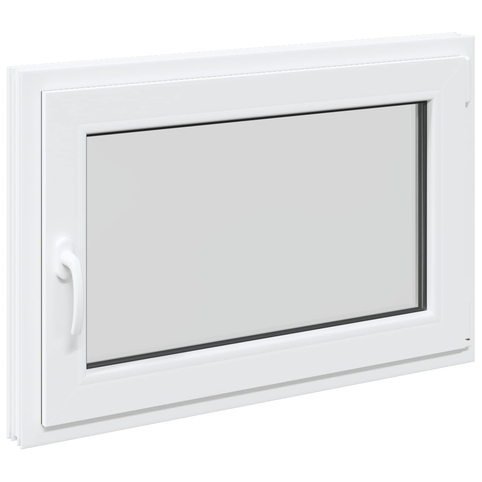 Kellari-Ikkuna Risor 90 X 60 Cm Pvc Ja Lasi Valkoinen