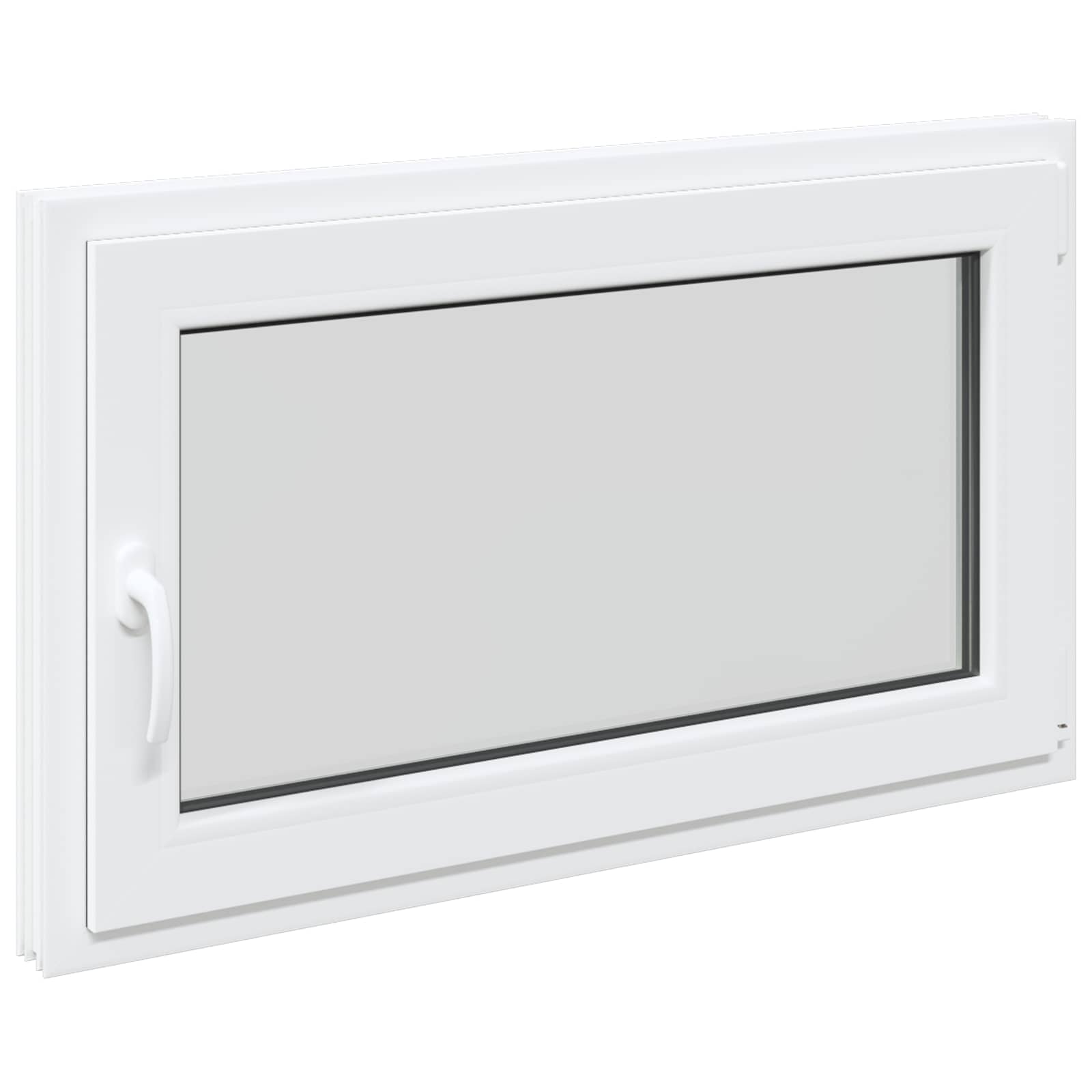 Kellari-Ikkuna Risor 100 X 60 Cm Pvc Ja Lasi Valkoinen