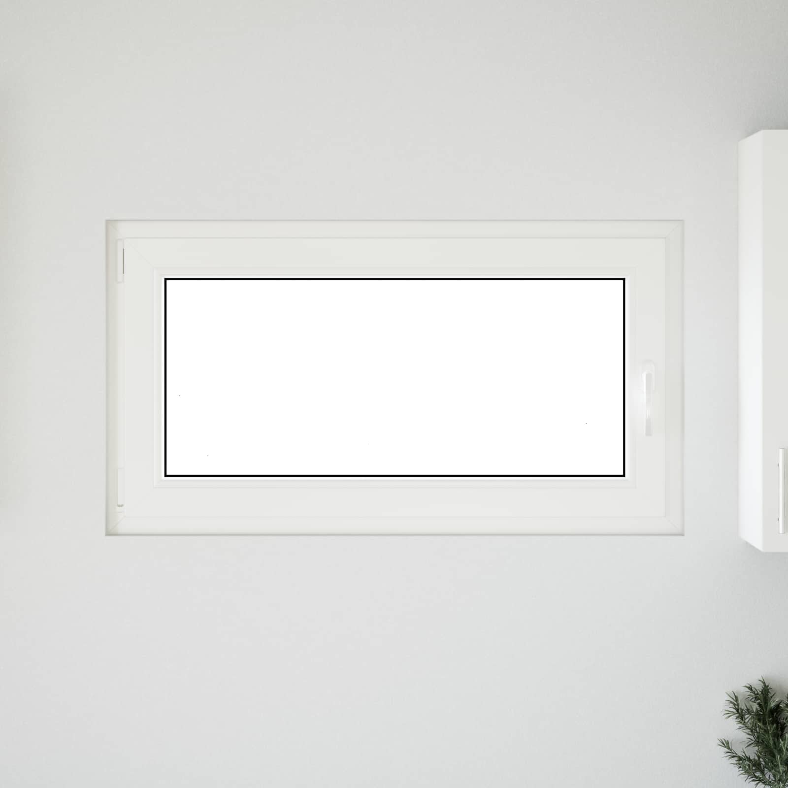 Kellari-Ikkuna Risor 110 X 60 Cm Pvc Ja Lasi Valkoinen