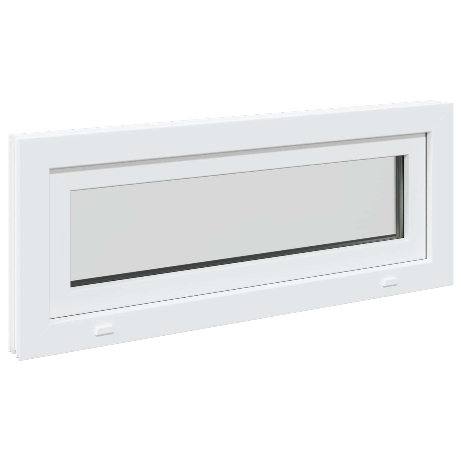 Kellari-Ikkuna Risor 100 X 40 Cm Pvc Ja Lasi Valkoinen