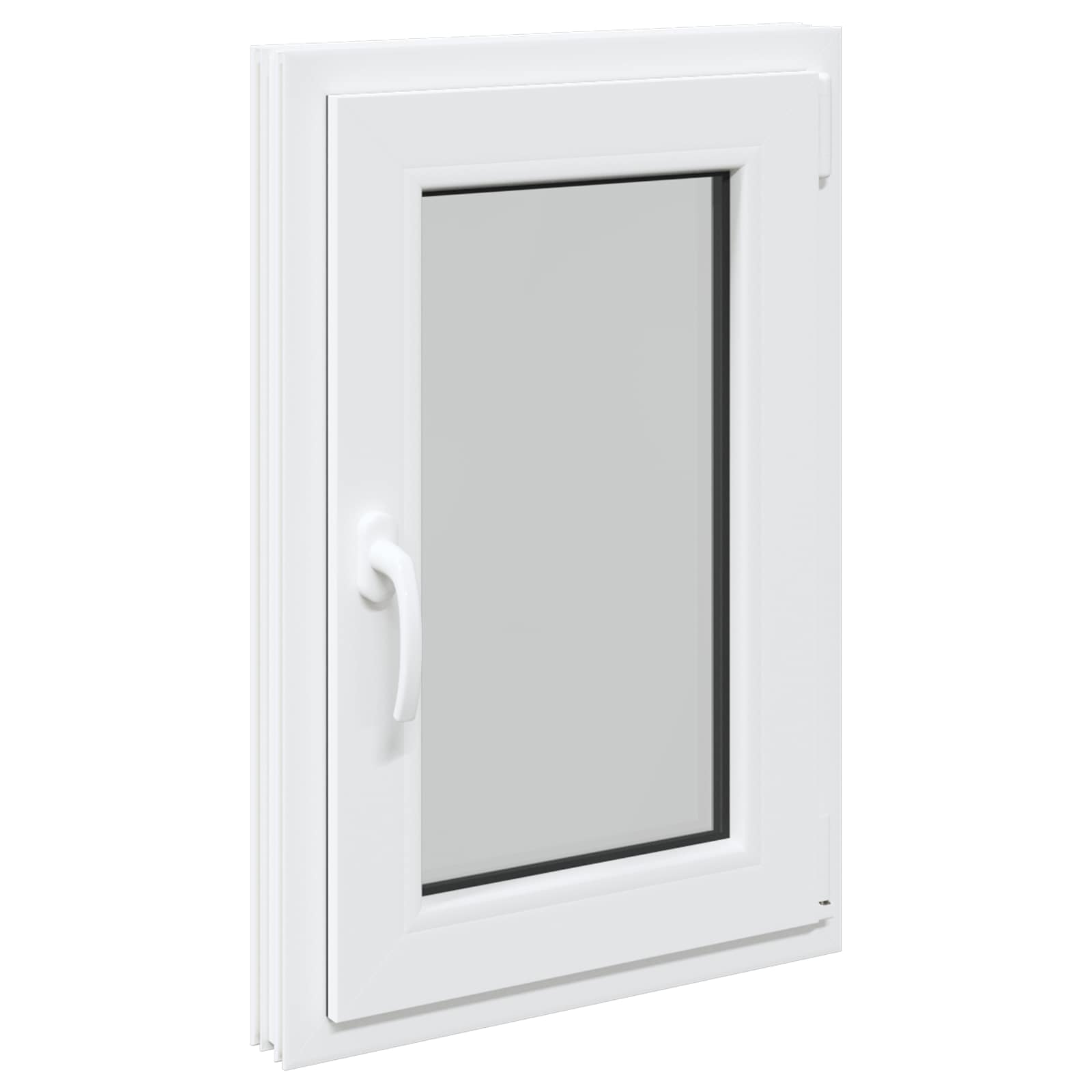 Kellari-Ikkuna Risor 50 X 75 Cm Pvc Ja Lasi Valkoinen