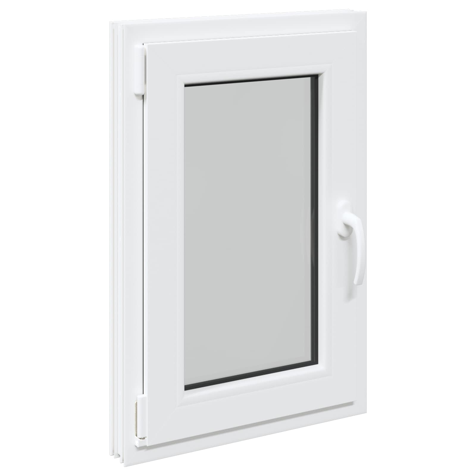 Kellari-Ikkuna Risor 50 X 75 Cm Pvc Ja Lasi Valkoinen