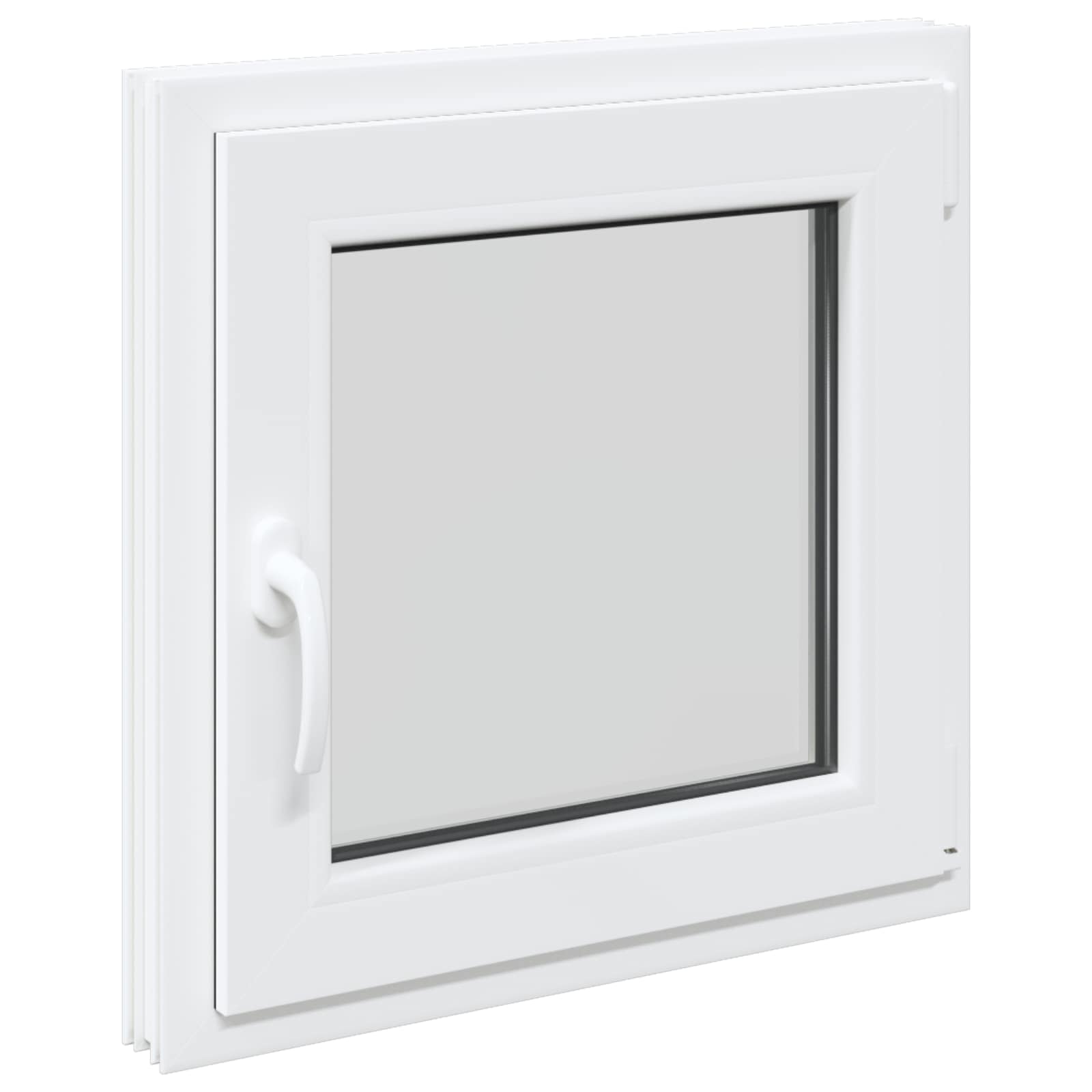 Kellari-Ikkuna Risor 60 X 60 Cm Pvc Ja Lasi Valkoinen