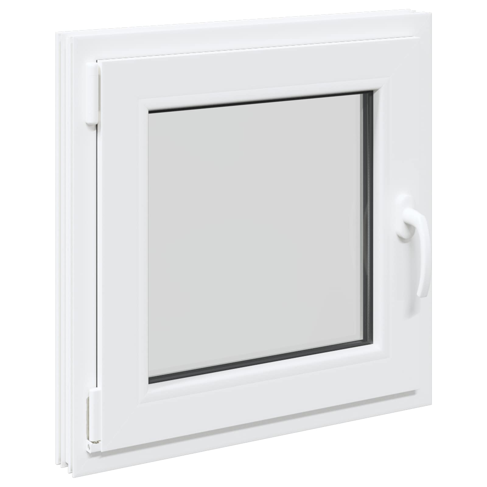 Kellari-Ikkuna Risor 60 X 60 Cm Pvc Ja Lasi Valkoinen