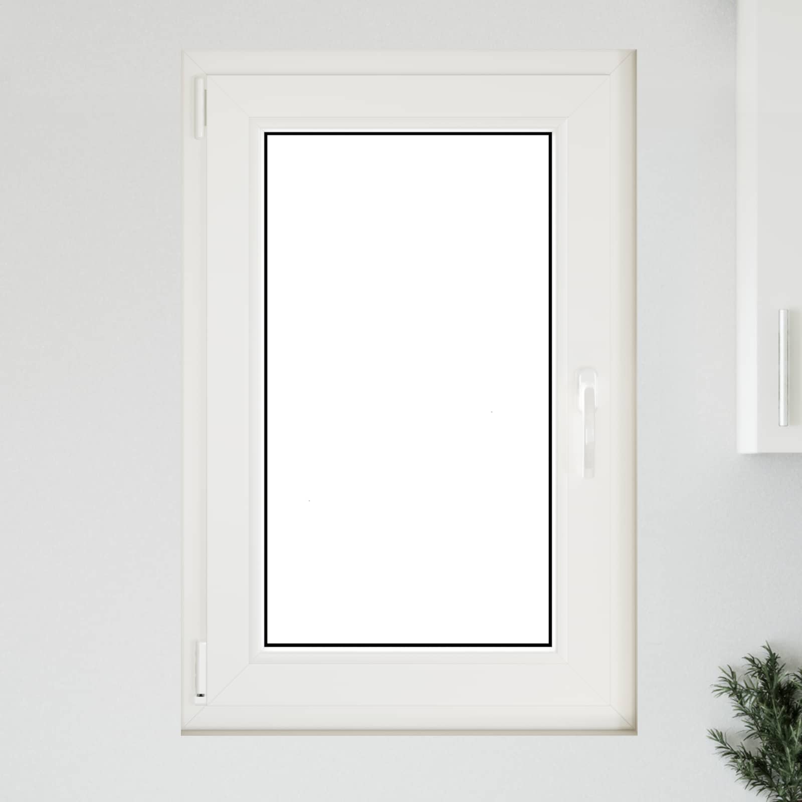 Kellari-Ikkuna Risor 60 X 80 Cm Pvc Ja Lasi Valkoinen