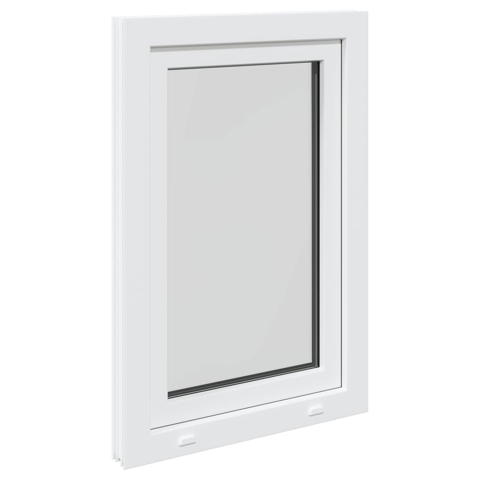 Kellari-Ikkuna Risor 60 X 80 Cm Pvc Ja Lasi Valkoinen