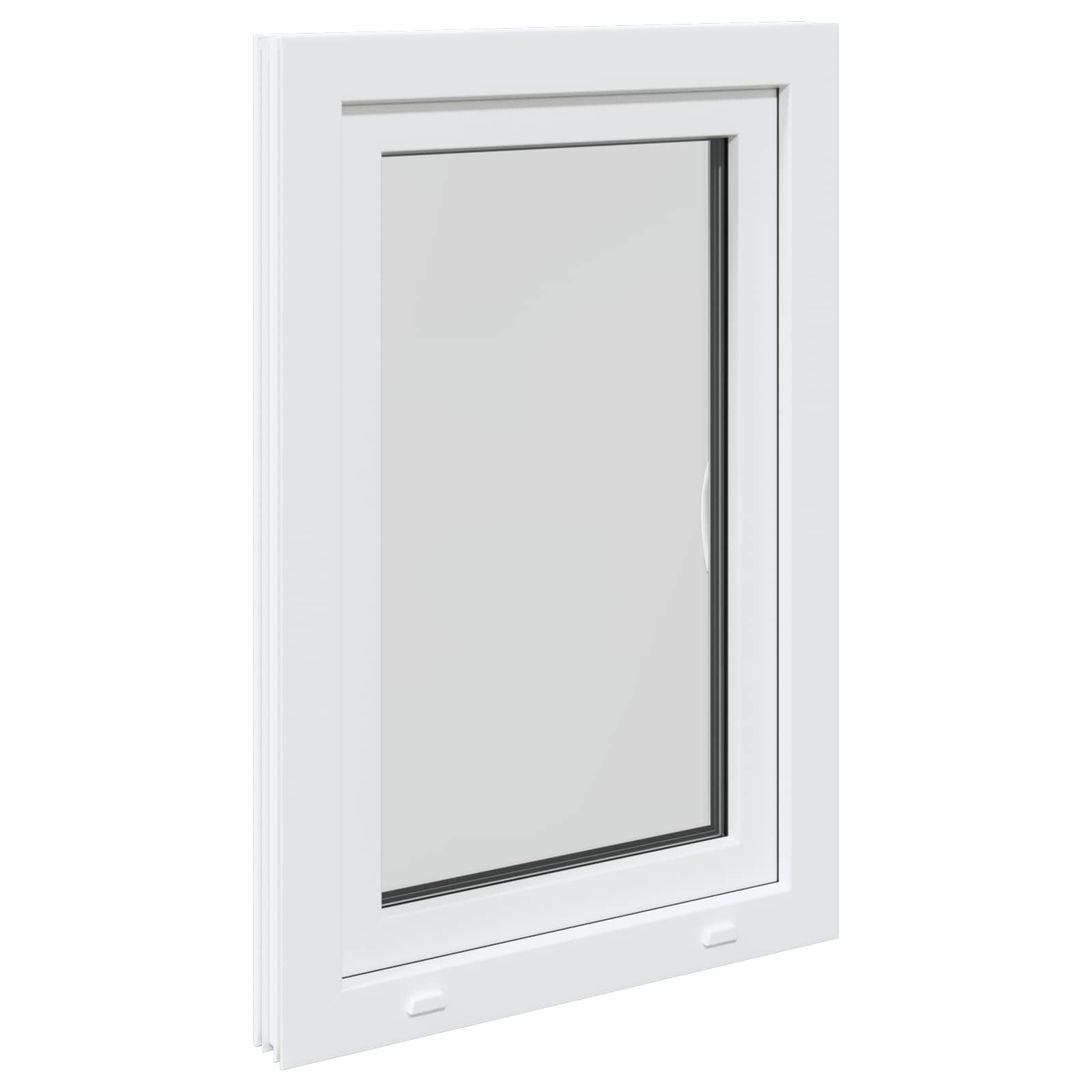 Kellari-Ikkuna Risor 60 X 90 Cm Pvc Ja Lasi Valkoinen