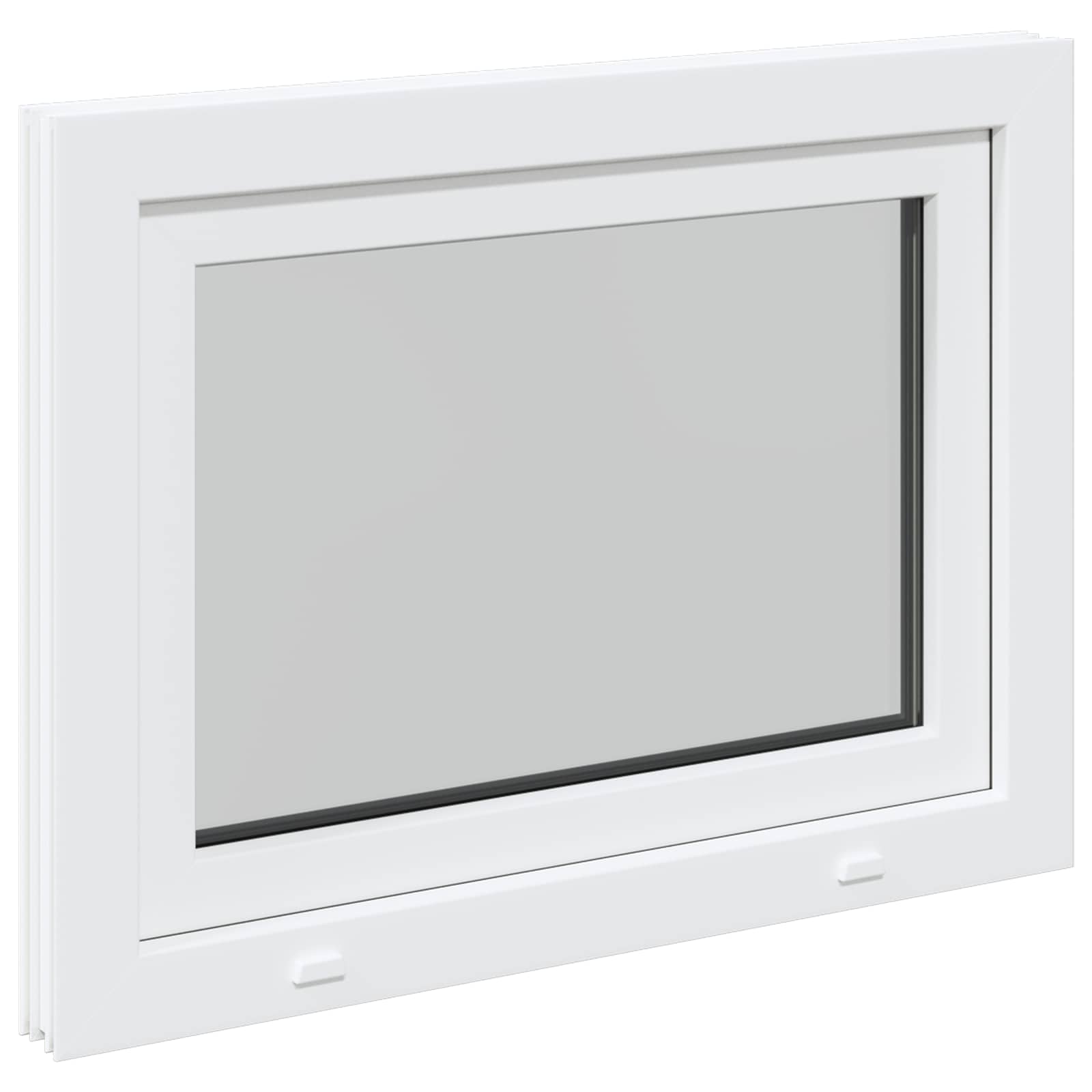 Kellari-Ikkuna Risor 80 X 70 Cm Pvc Ja Lasi Valkoinen