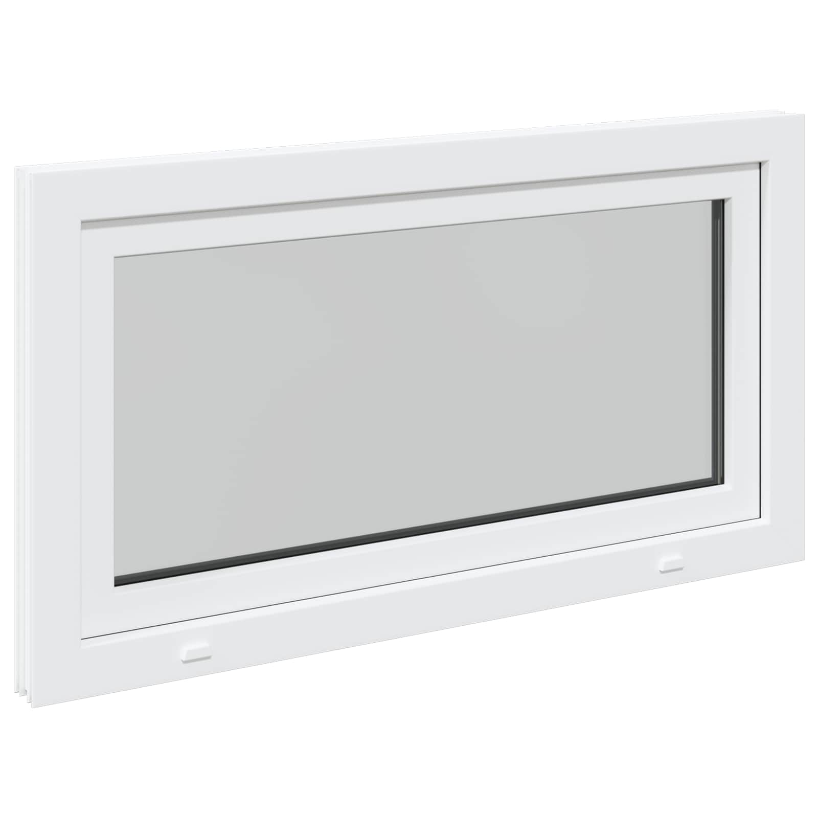 Kellari-Ikkuna Risor 110 X 60 Cm Pvc Ja Lasi Valkoinen