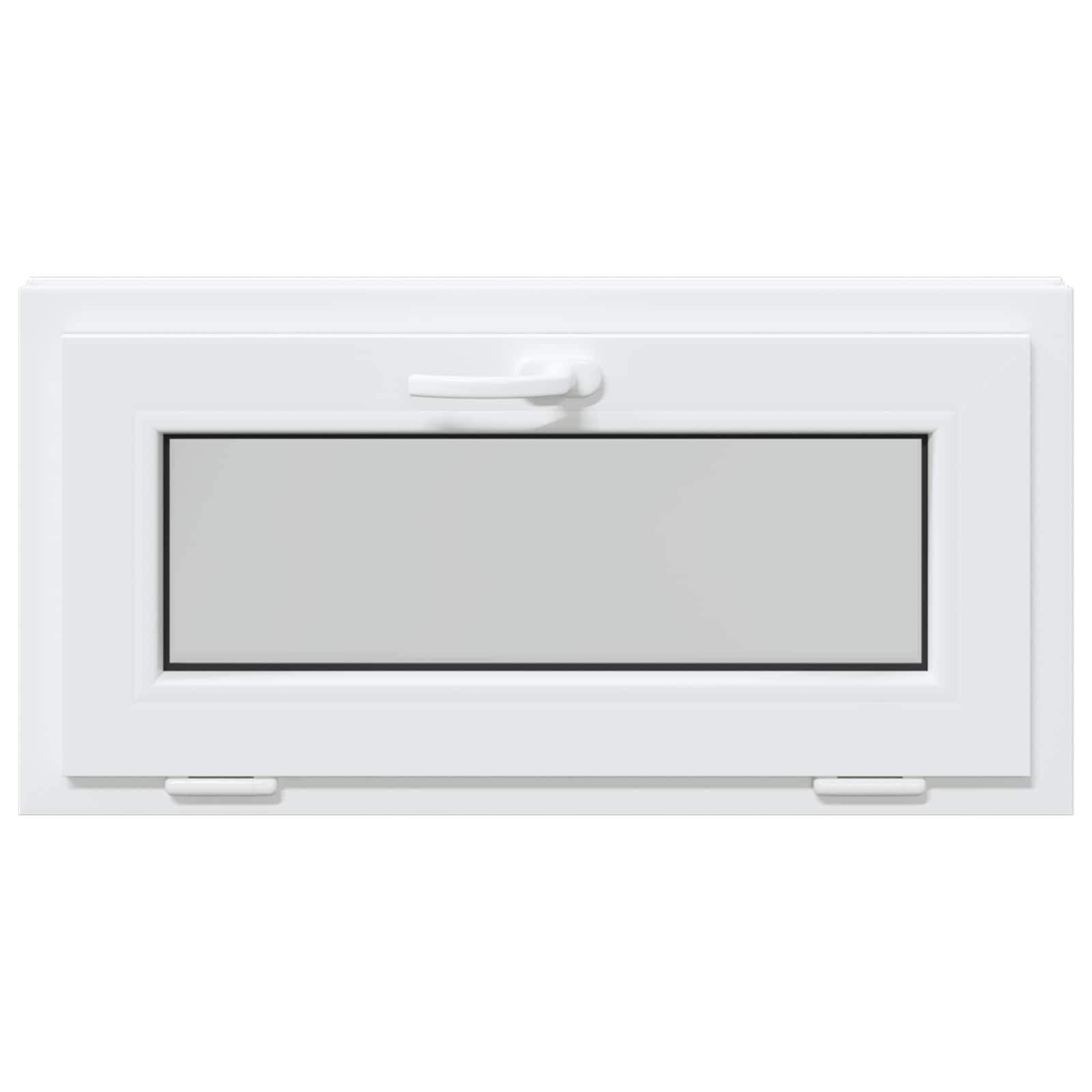 Kellari-Ikkuna Risor 80 X 40 Cm Pvc Ja Lasi Valkoinen